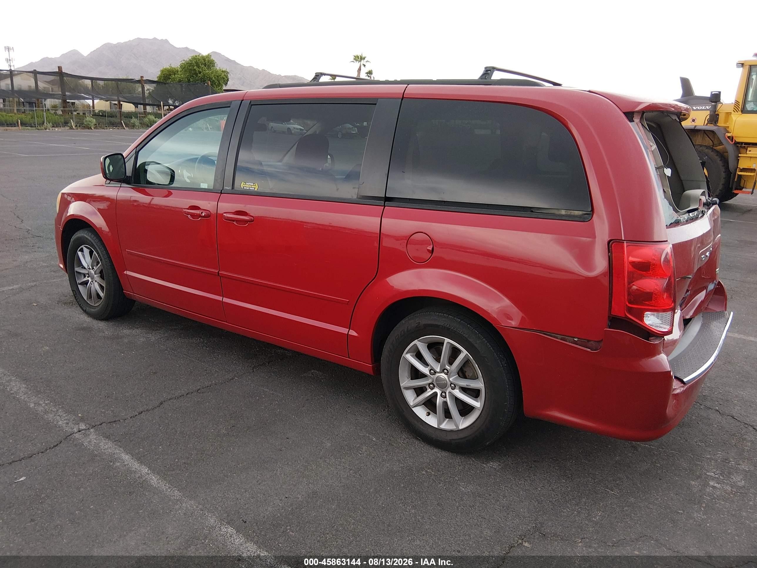 2013 Dodge Grand Caravan Sxt Red vin: 2C4RDGCG0DR770417