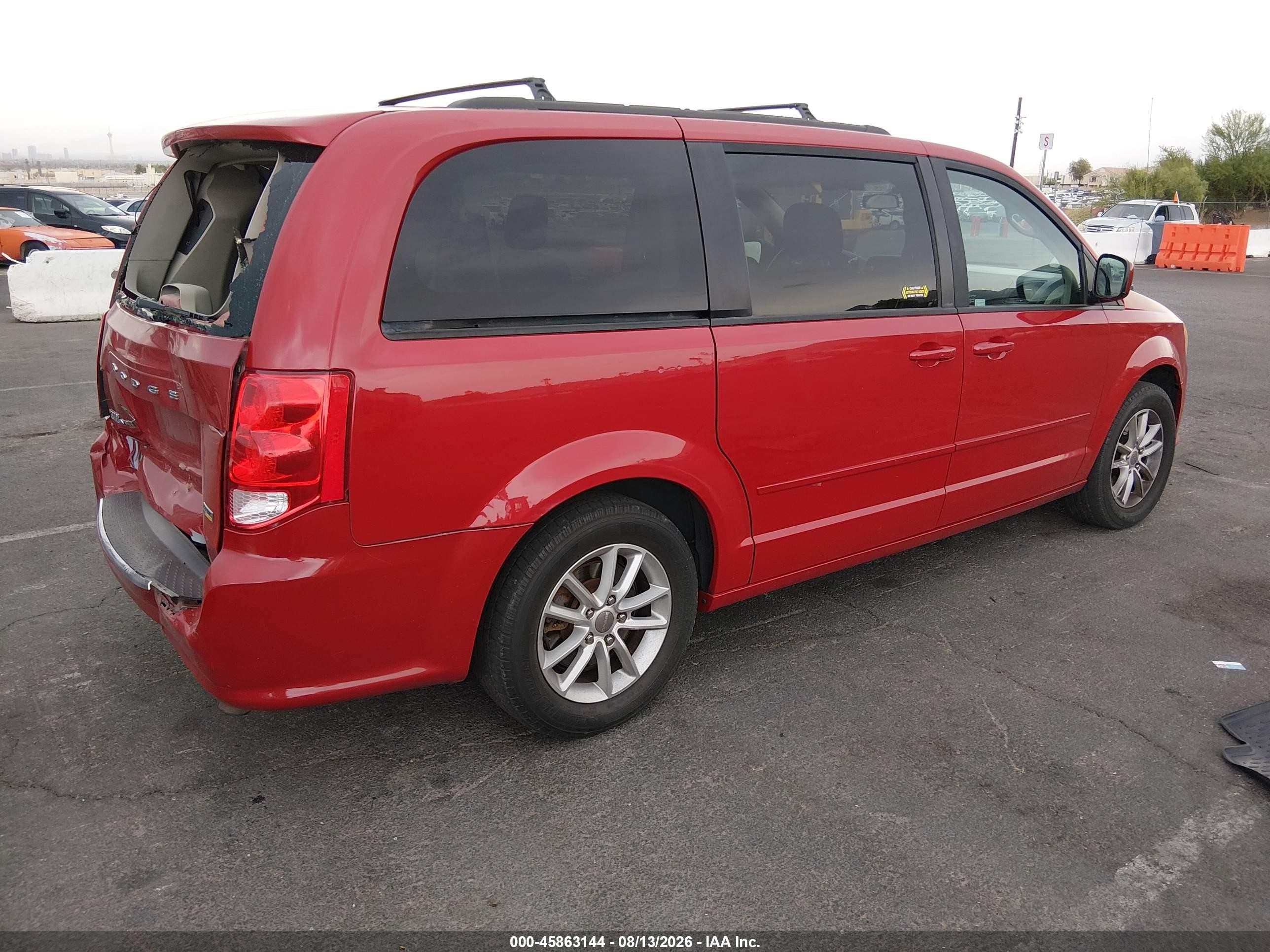 2013 Dodge Grand Caravan Sxt Red vin: 2C4RDGCG0DR770417