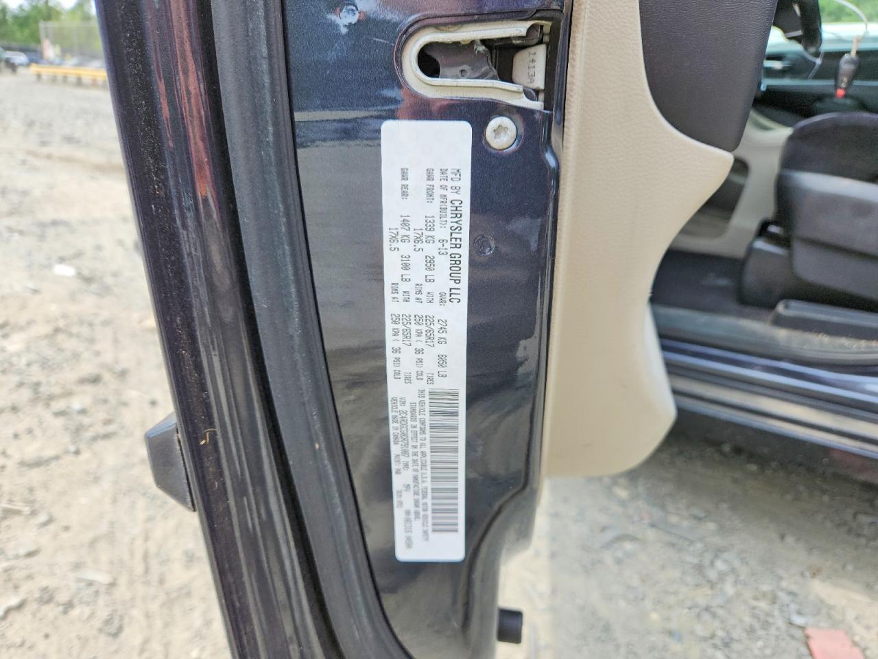 2013 Dodge Grand Caravan Sxt Blue vin: 2C4RDGCG0DR791087