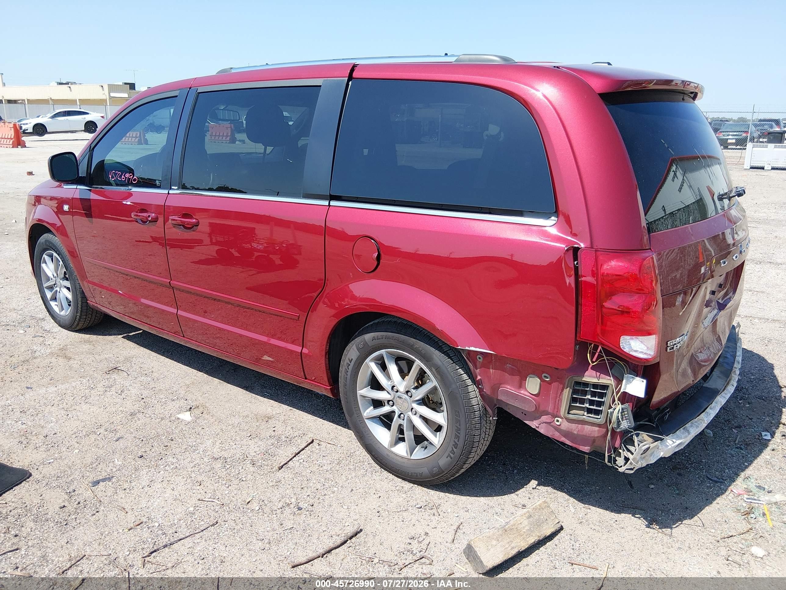 2014 Dodge Grand Caravan Sxt 30th Anniversary Red vin: 2C4RDGCG0ER223441