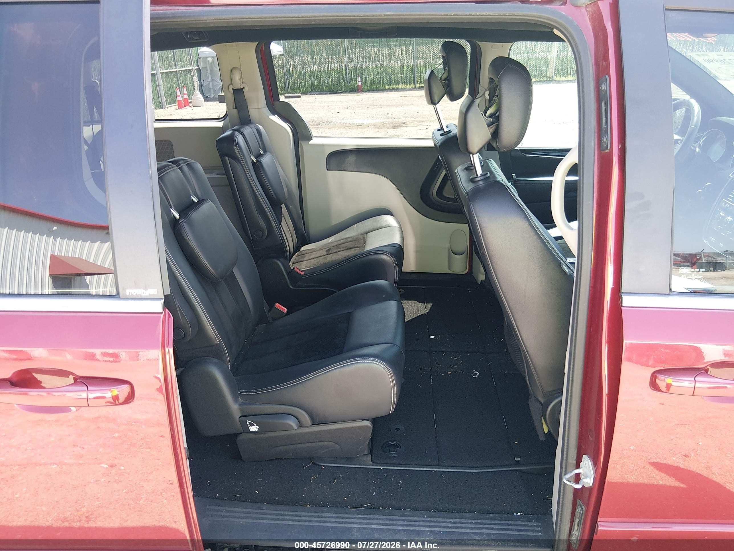 2014 Dodge Grand Caravan Sxt 30th Anniversary Red vin: 2C4RDGCG0ER223441