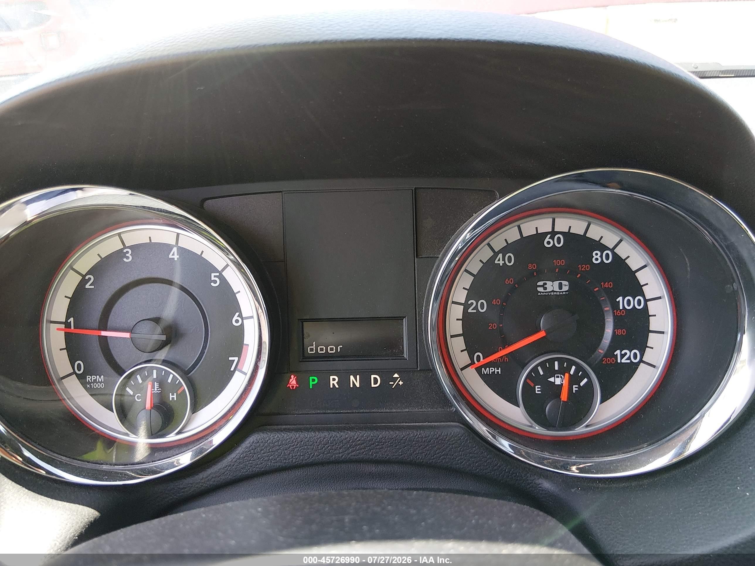 2014 Dodge Grand Caravan Sxt 30th Anniversary Red vin: 2C4RDGCG0ER223441