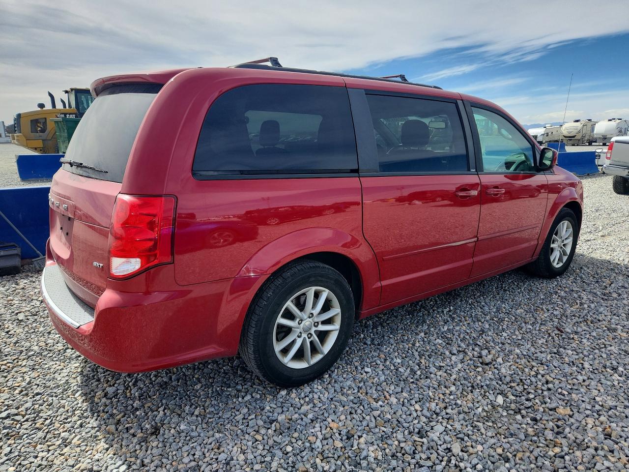 2014 Dodge Grand Caravan Sxt Red vin: 2C4RDGCG0ER239803