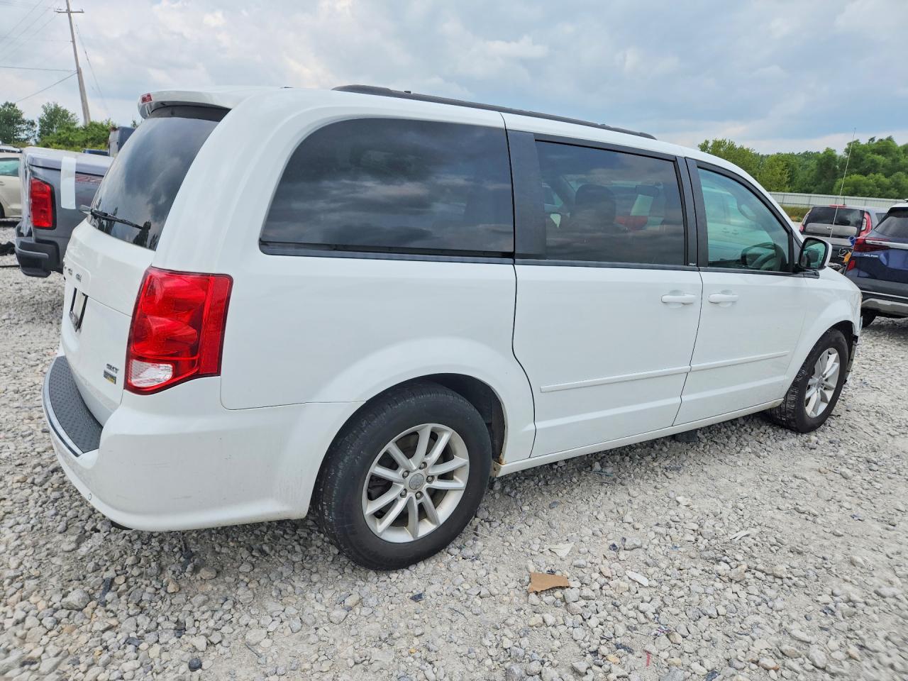 2014 Dodge Grand Caravan Sxt White vin: 2C4RDGCG0ER244077