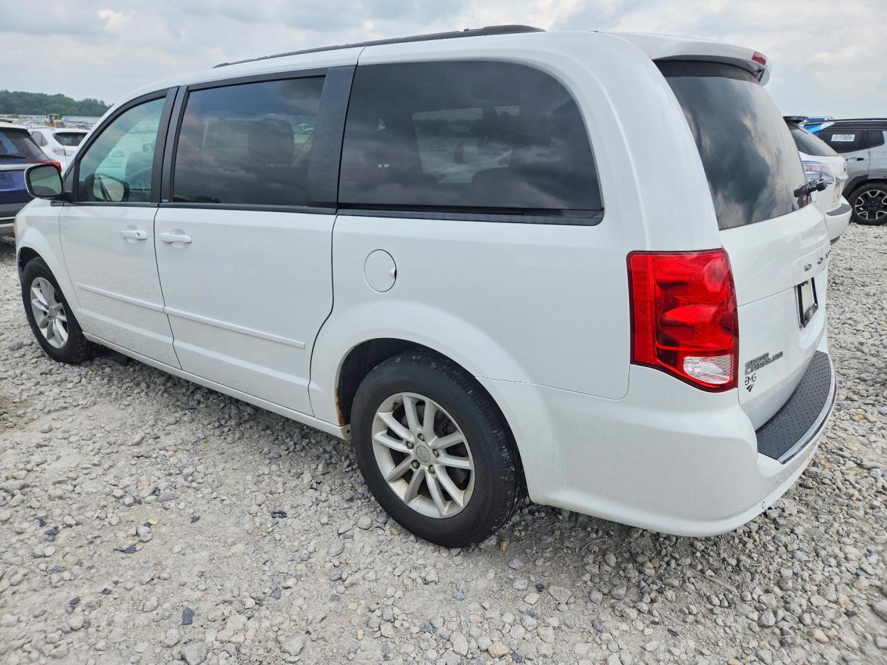 2014 Dodge Grand Caravan Sxt White vin: 2C4RDGCG0ER244077