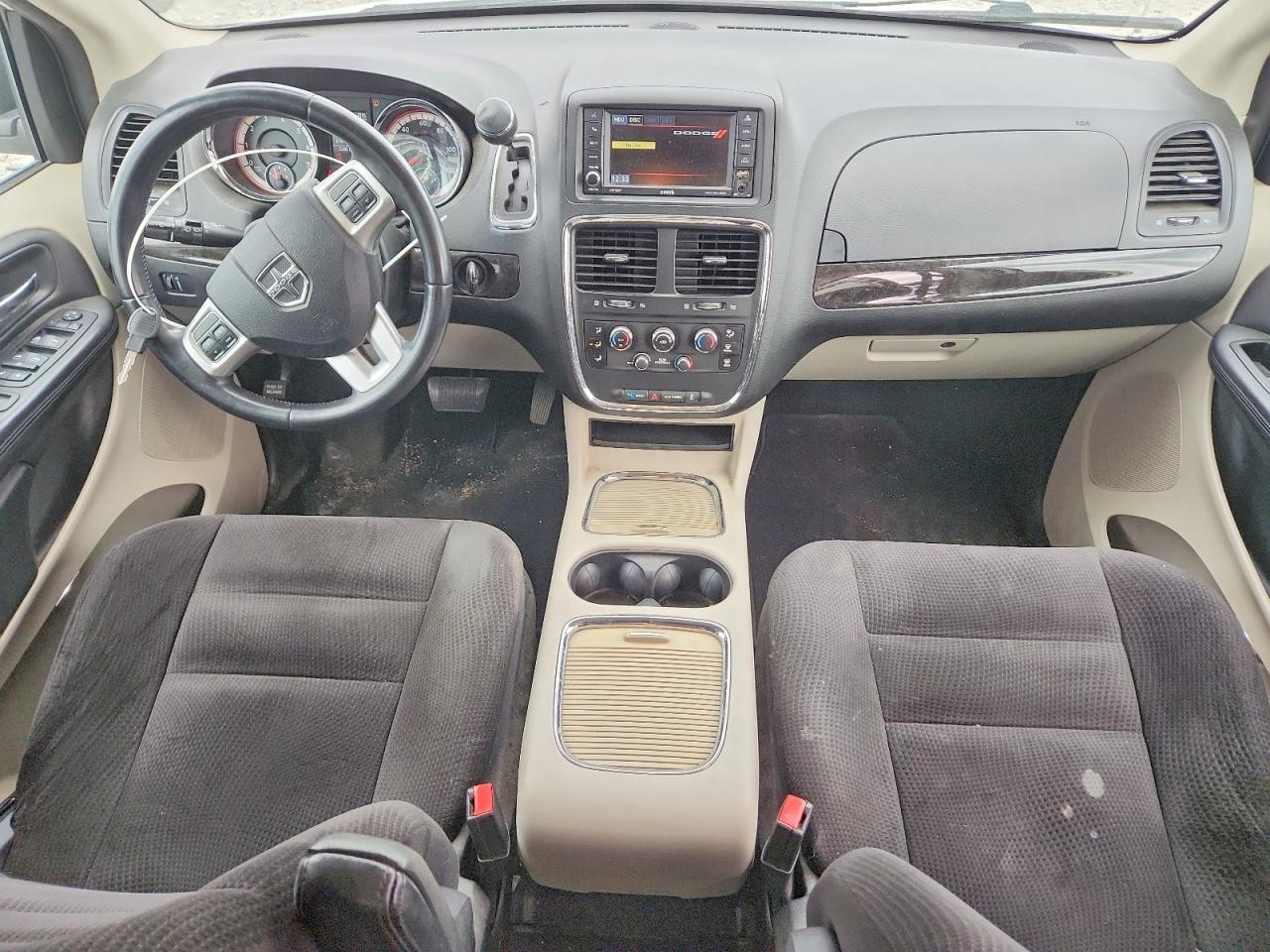 2014 Dodge Grand Caravan Sxt White vin: 2C4RDGCG0ER244077