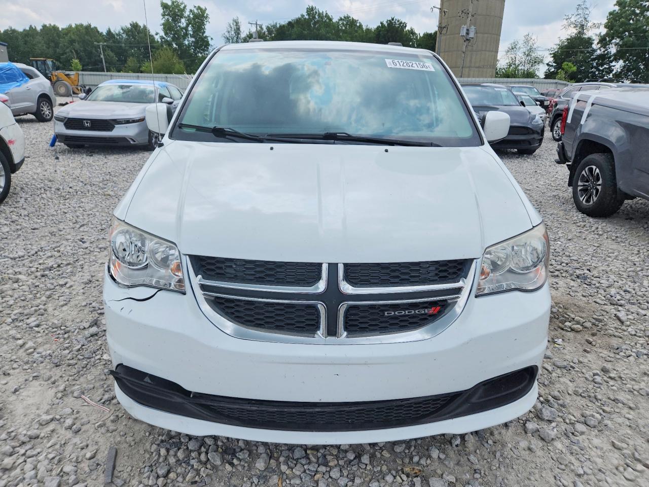 2014 Dodge Grand Caravan Sxt White vin: 2C4RDGCG0ER244077
