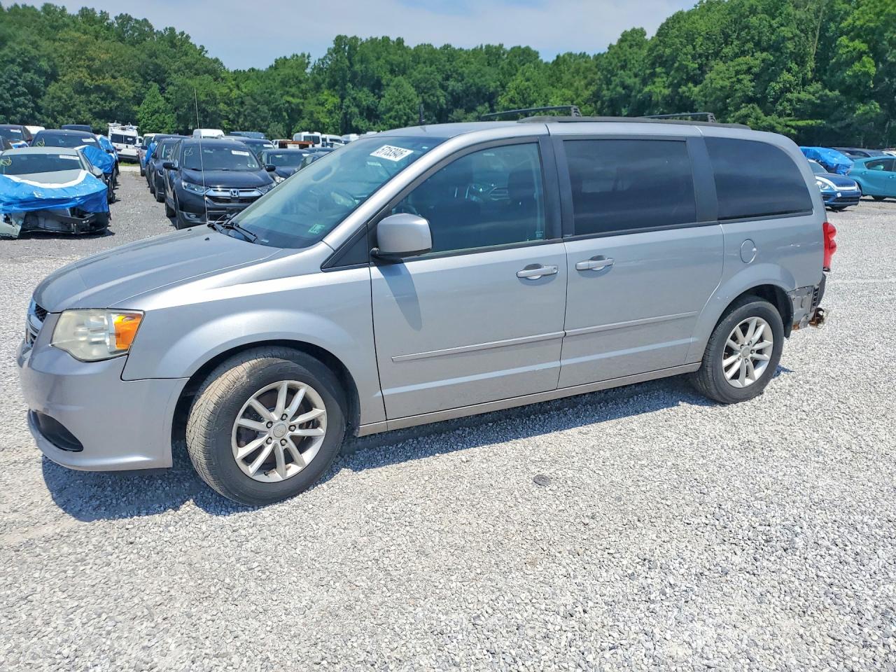 2014 Dodge Grand Caravan Sxt Gray vin: 2C4RDGCG0ER253152