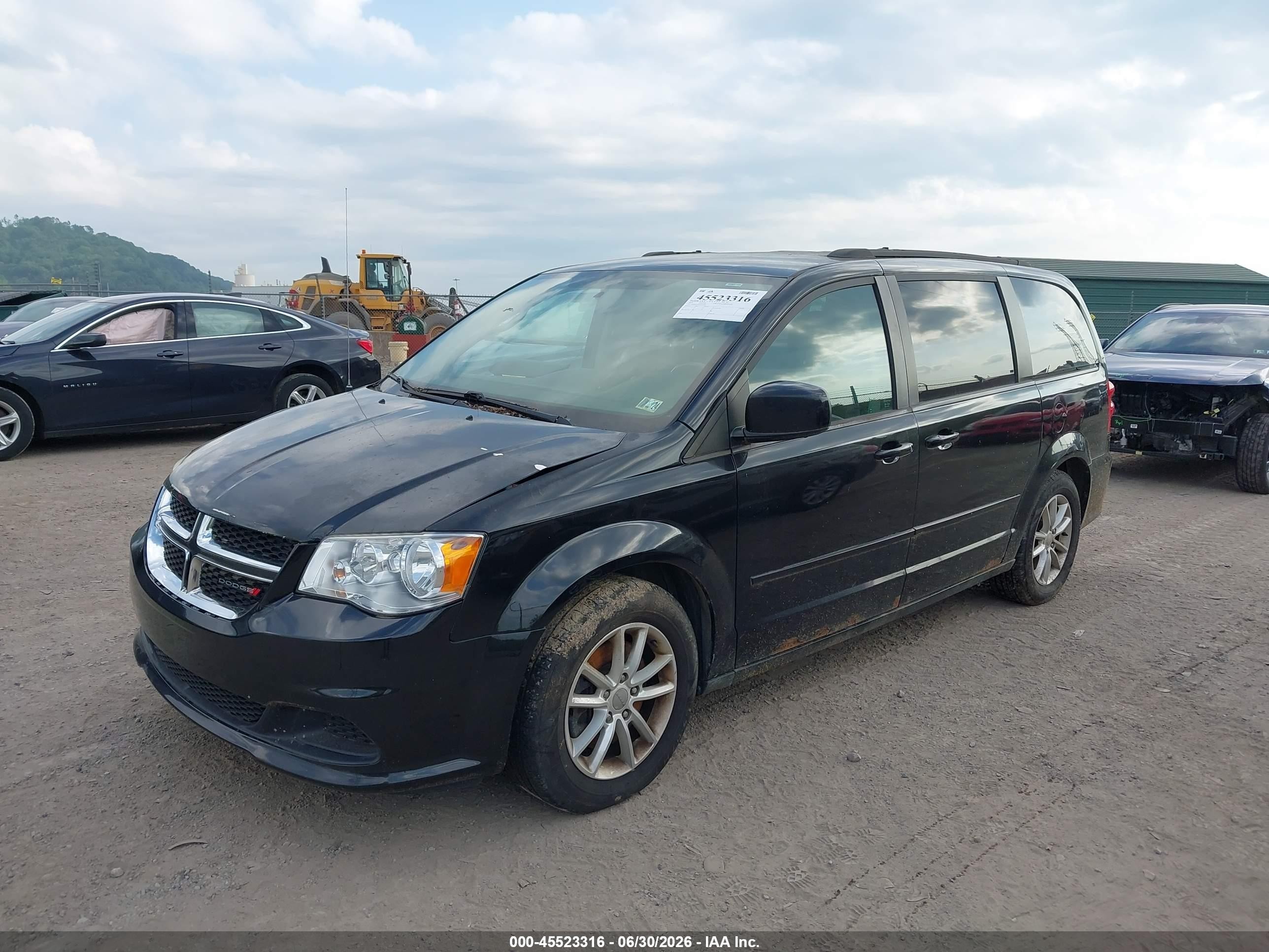 2014 Dodge Grand Caravan Sxt Black vin: 2C4RDGCG0ER265043