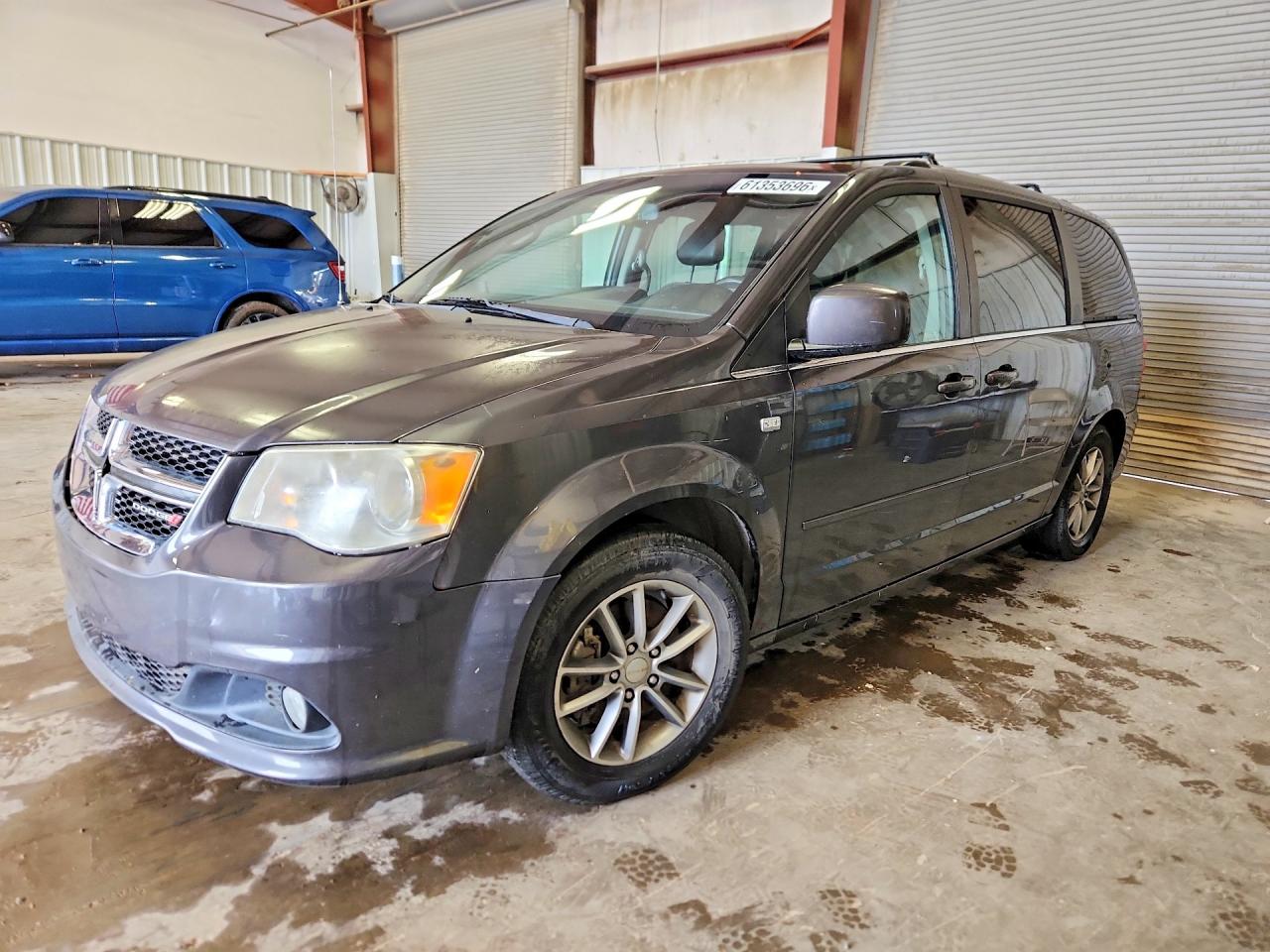 2014 Dodge Grand Caravan Sxt Gray vin: 2C4RDGCG0ER315634