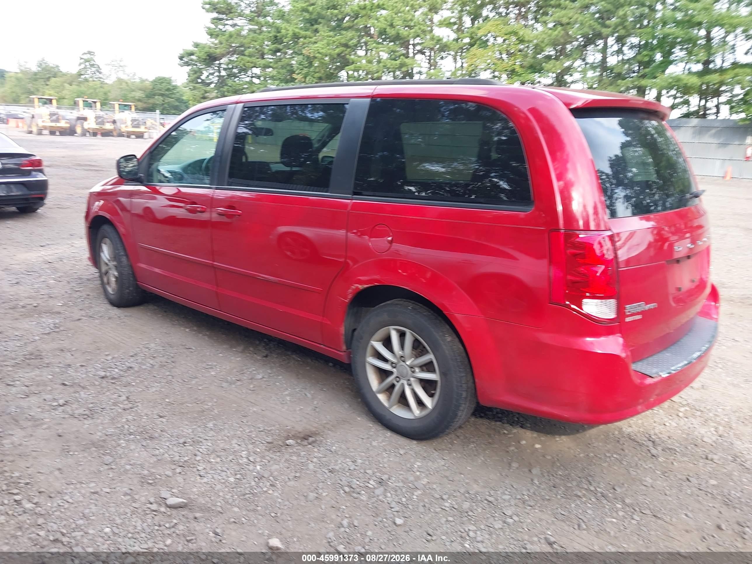 2014 Dodge Grand Caravan Sxt Red vin: 2C4RDGCG0ER388616