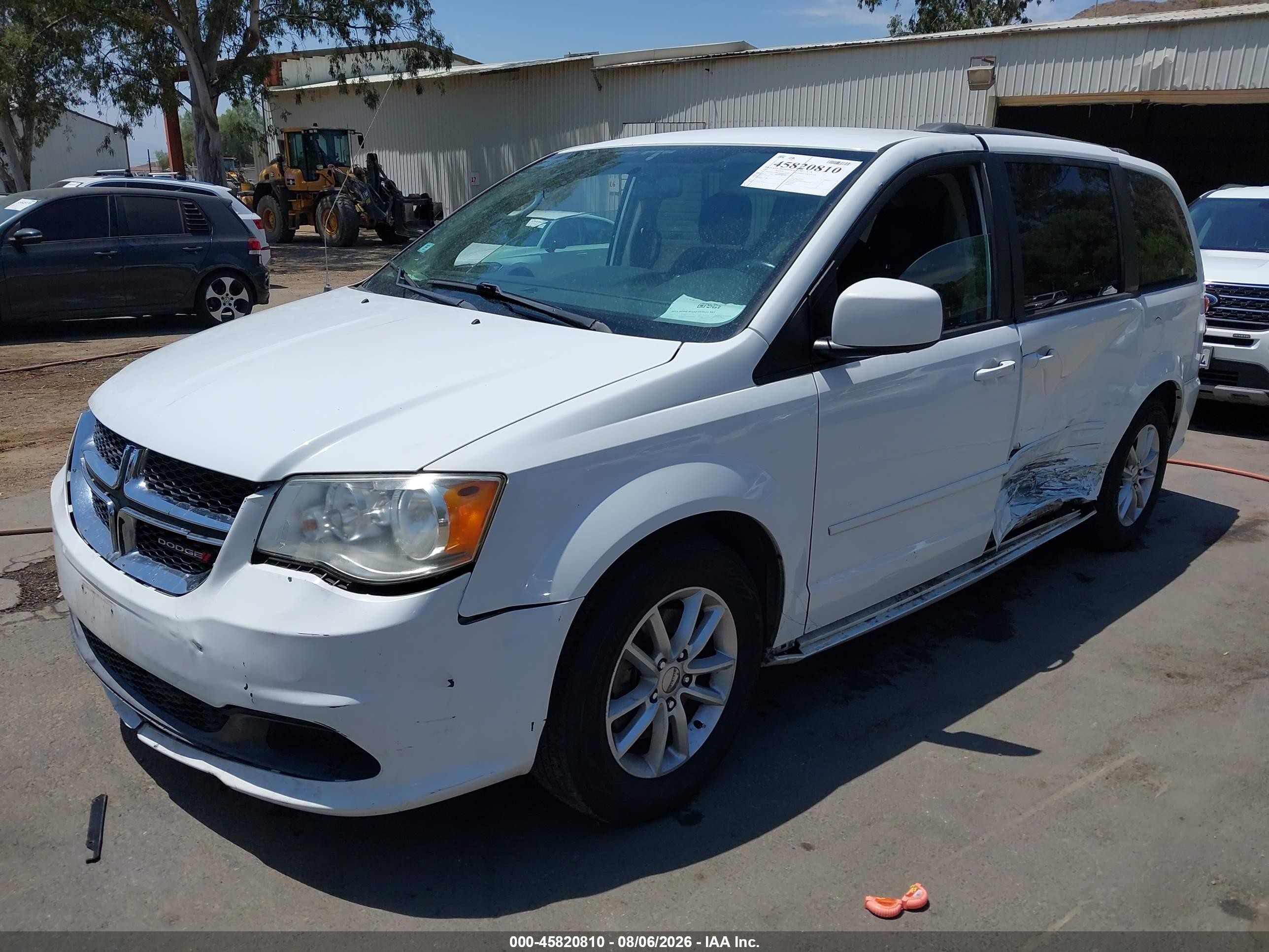 2014 Dodge Grand Caravan Sxt White vin: 2C4RDGCG0ER401851