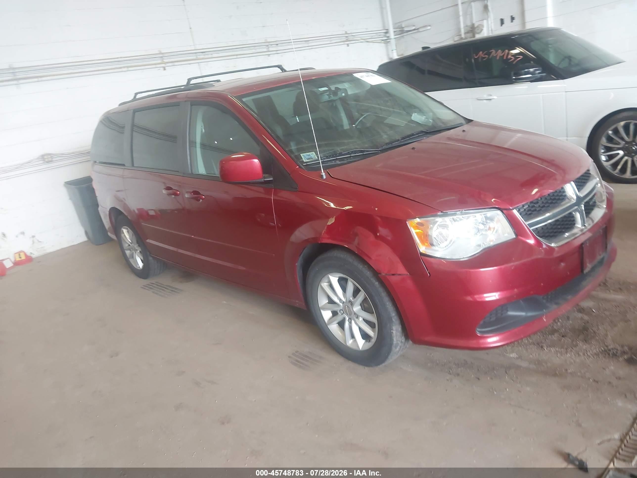 2015 Dodge Grand Caravan Sxt Red vin: 2C4RDGCG0FR575615