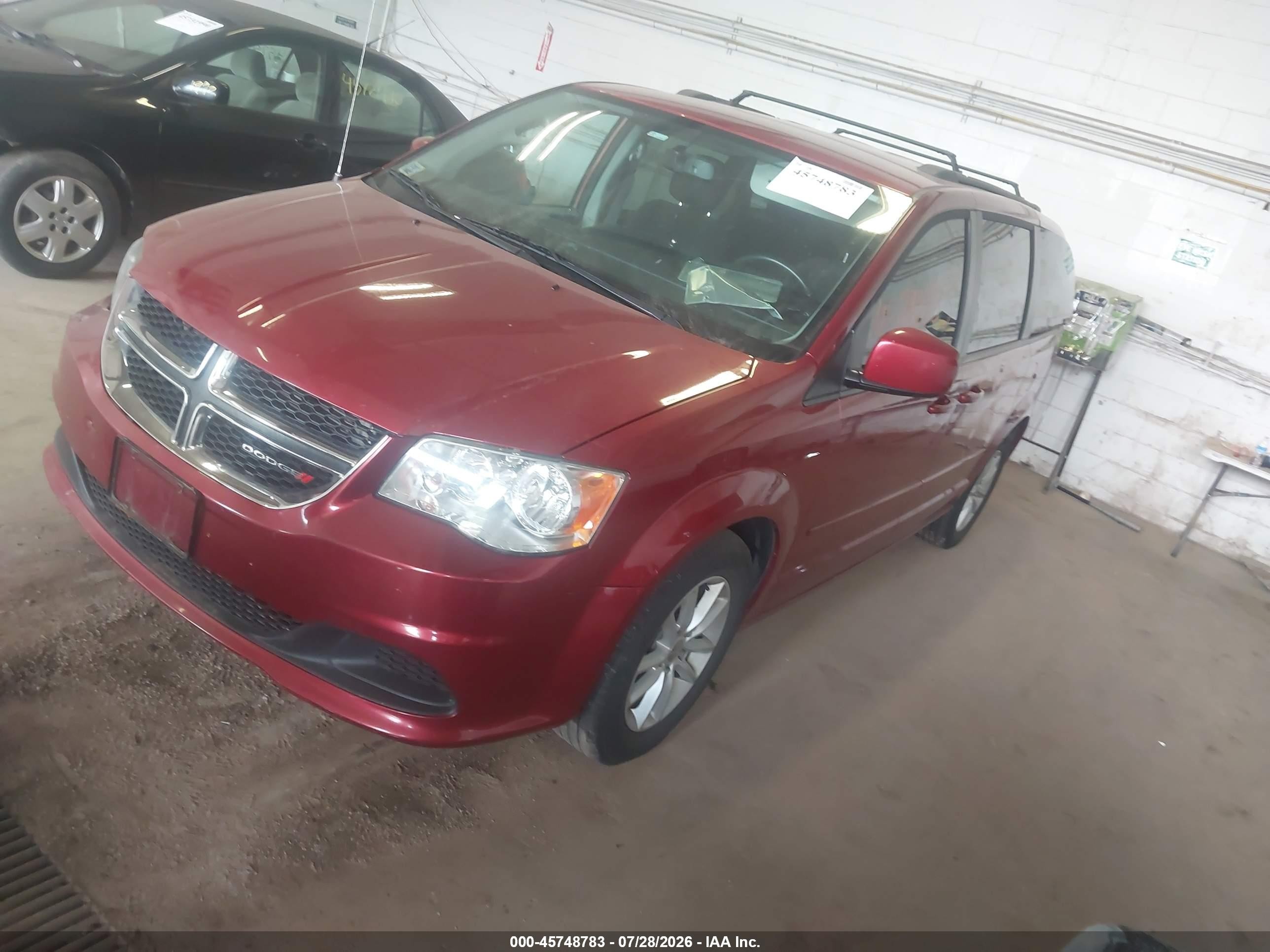 2015 Dodge Grand Caravan Sxt Red vin: 2C4RDGCG0FR575615