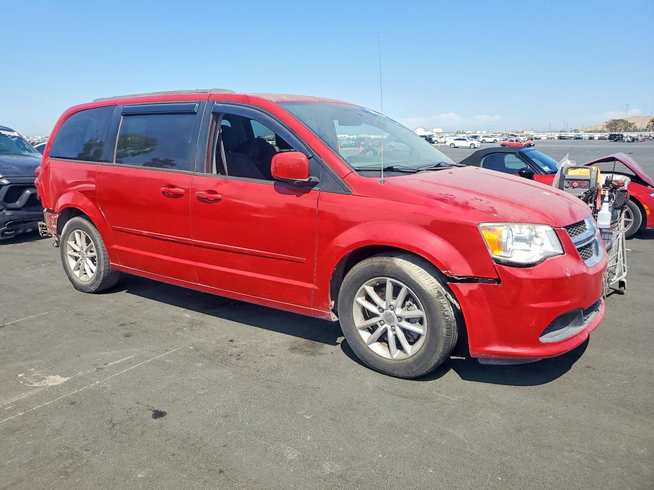 2015 Dodge Grand Caravan Sxt Red vin: 2C4RDGCG0FR603848