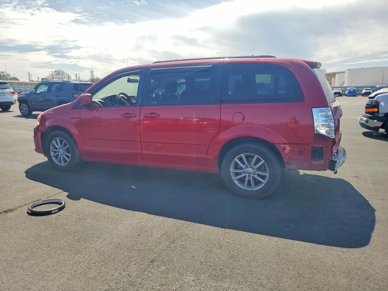 2015 Dodge Grand Caravan Sxt Red vin: 2C4RDGCG0FR603848