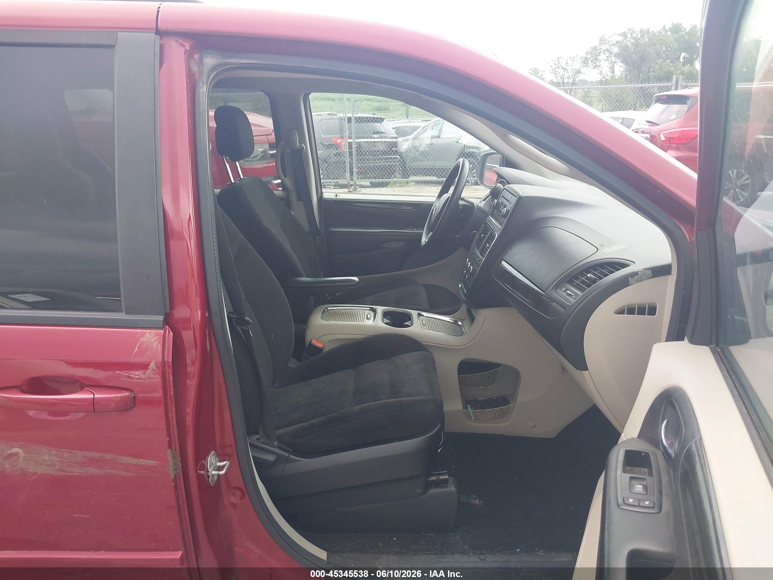 2015 Dodge Grand Caravan Sxt Red vin: 2C4RDGCG0FR667775