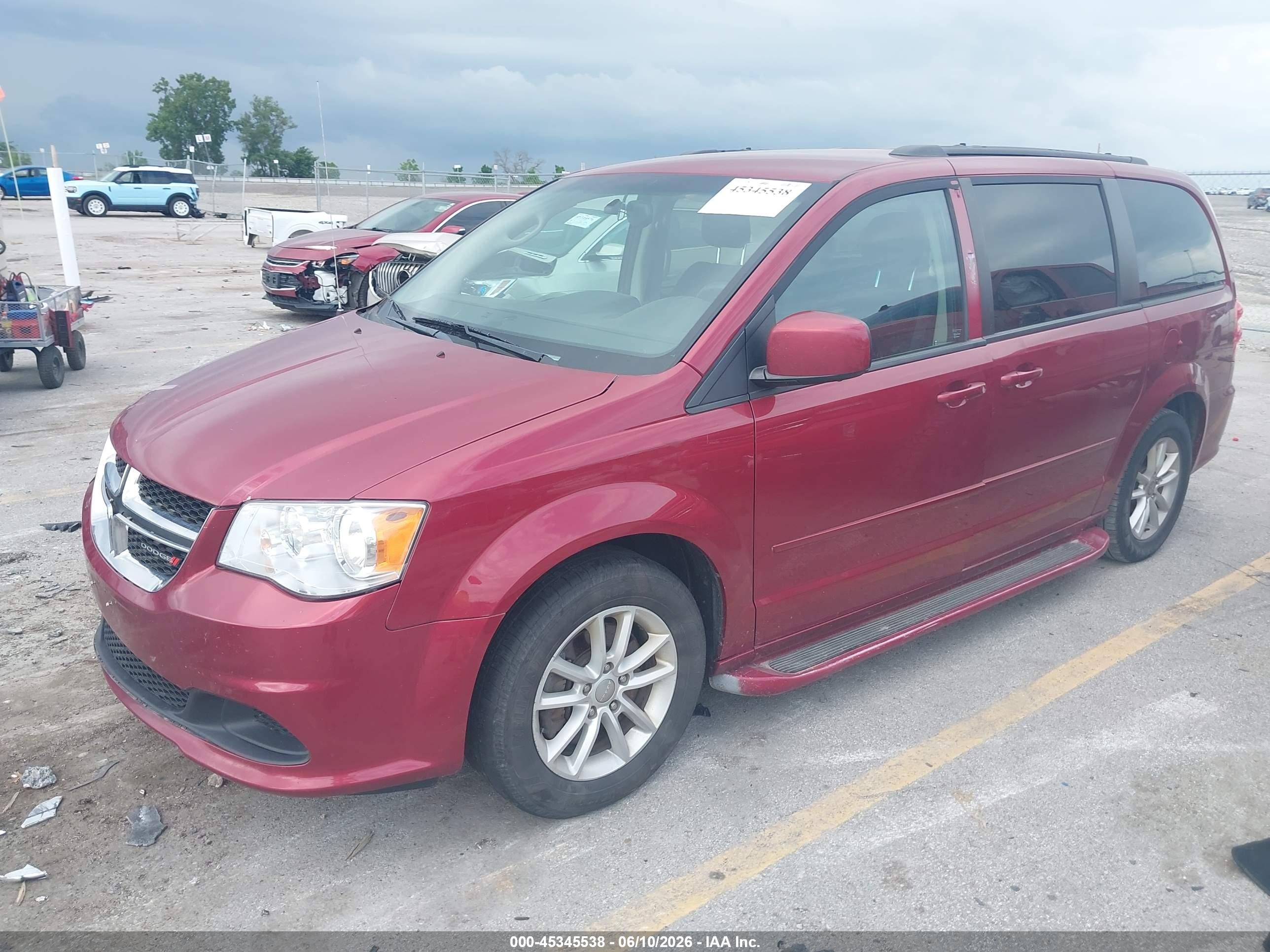 2015 Dodge Grand Caravan Sxt Red vin: 2C4RDGCG0FR667775