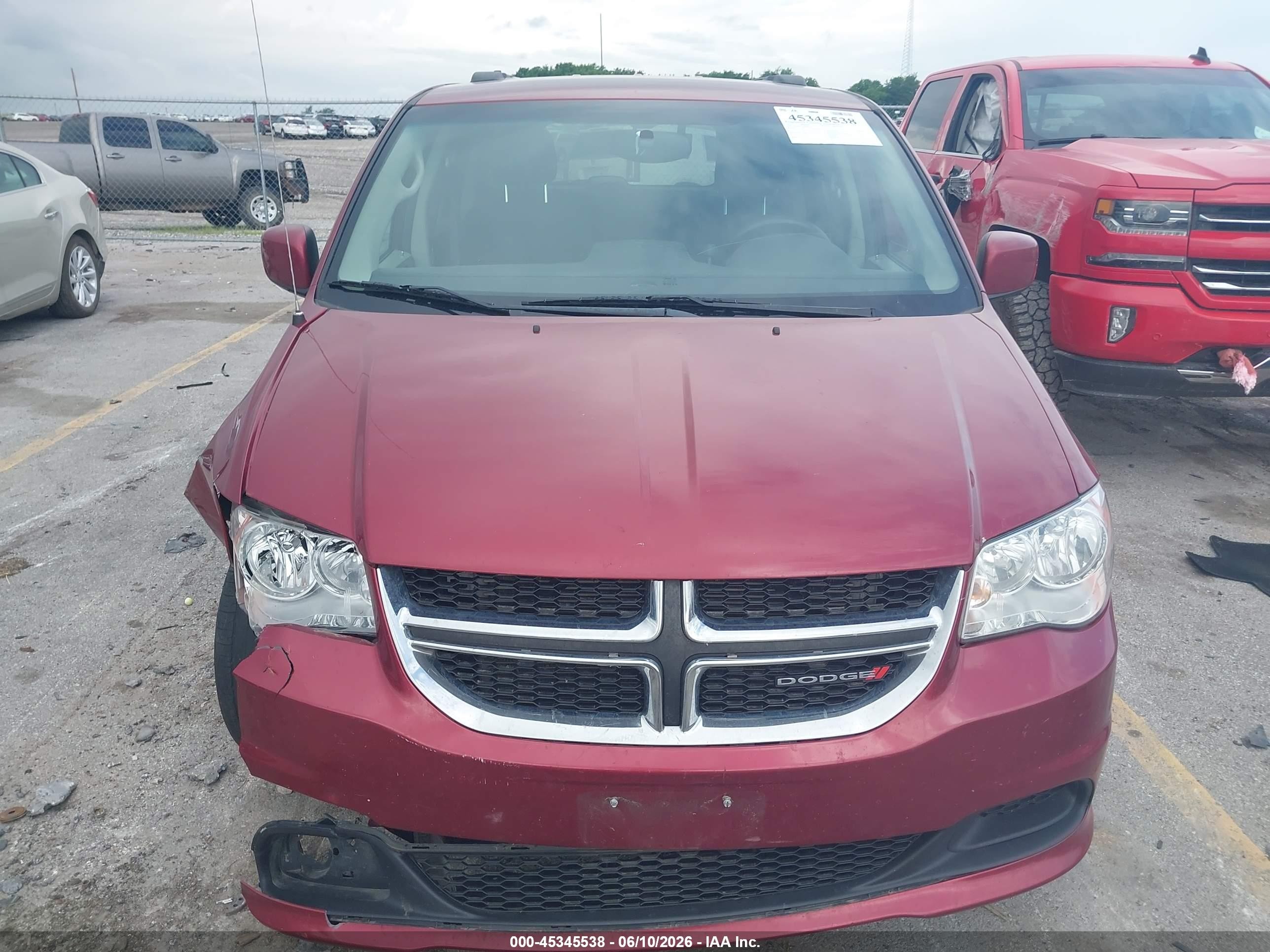 2015 Dodge Grand Caravan Sxt Red vin: 2C4RDGCG0FR667775