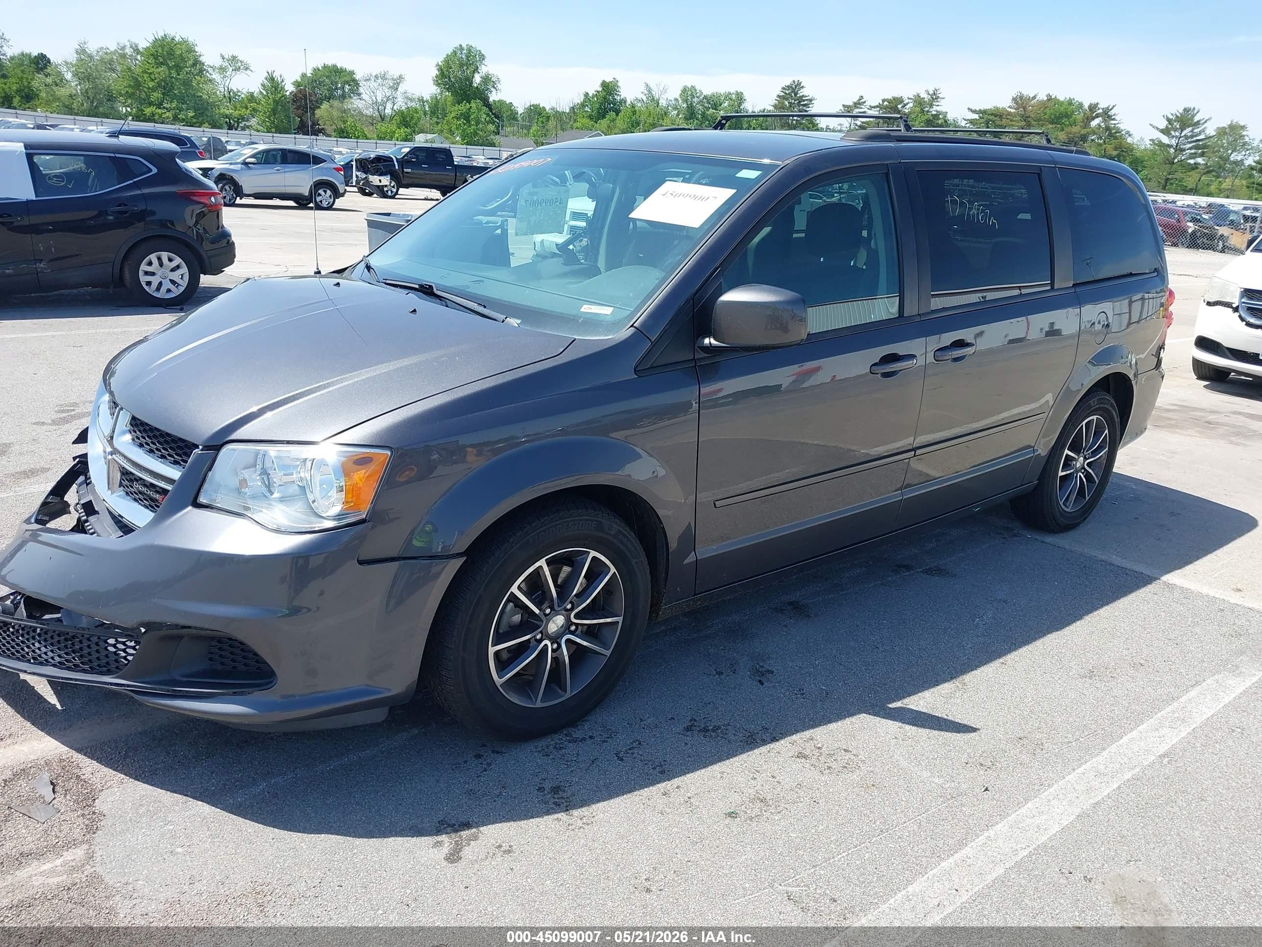 2015 Dodge Grand Caravan Sxt Gray vin: 2C4RDGCG0FR717252
