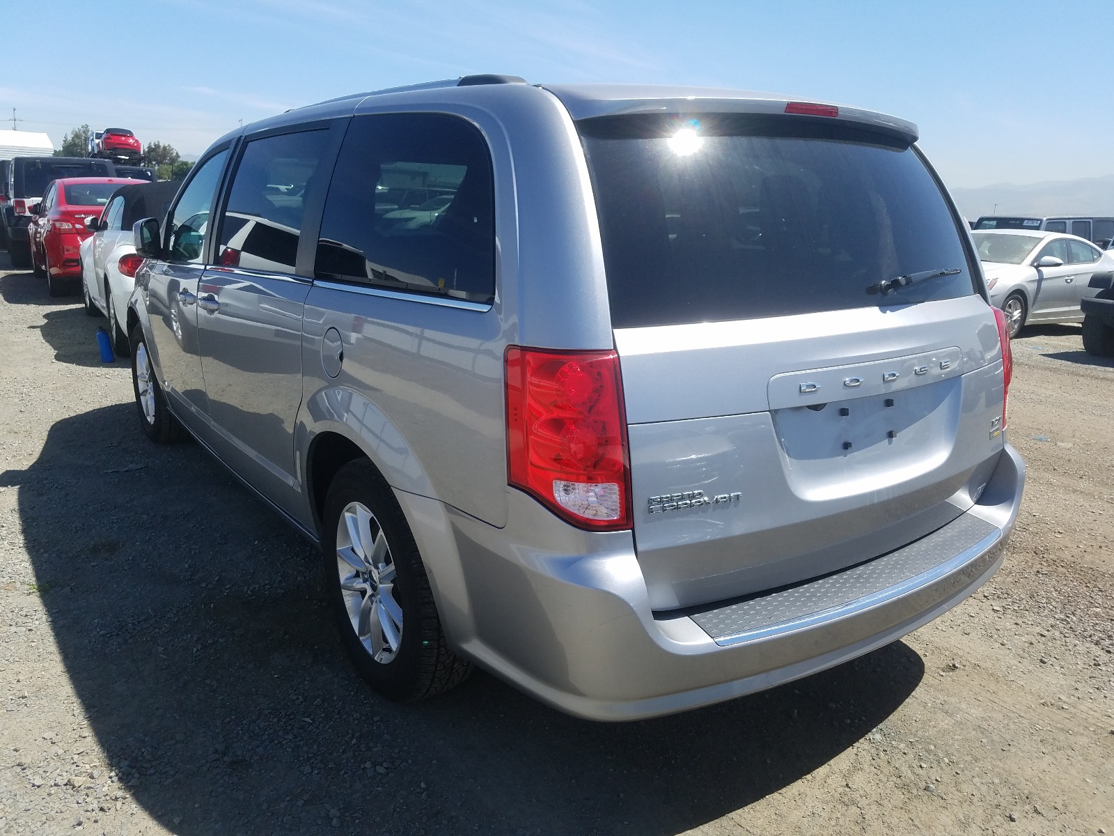2018 Dodge Grand Caravan Sxt Gray vin: 2C4RDGCG0JR302232