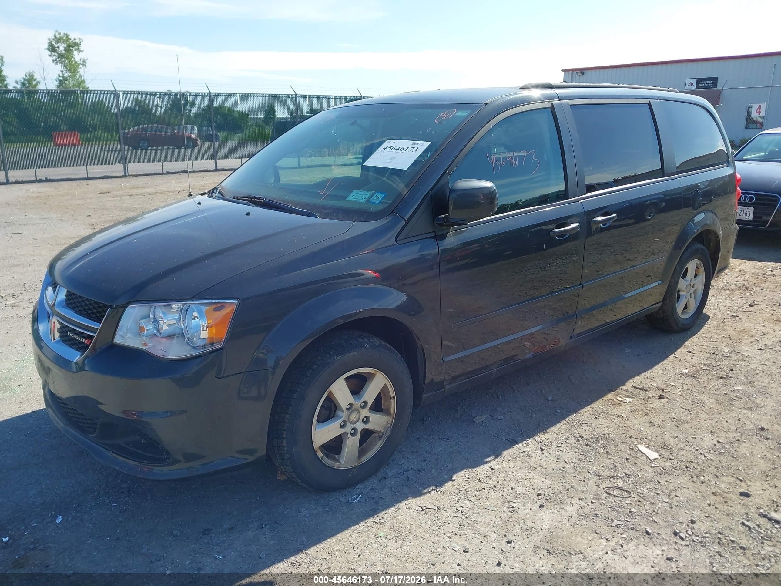 2012 Dodge Grand Caravan Sxt Gray vin: 2C4RDGCG1CR121949
