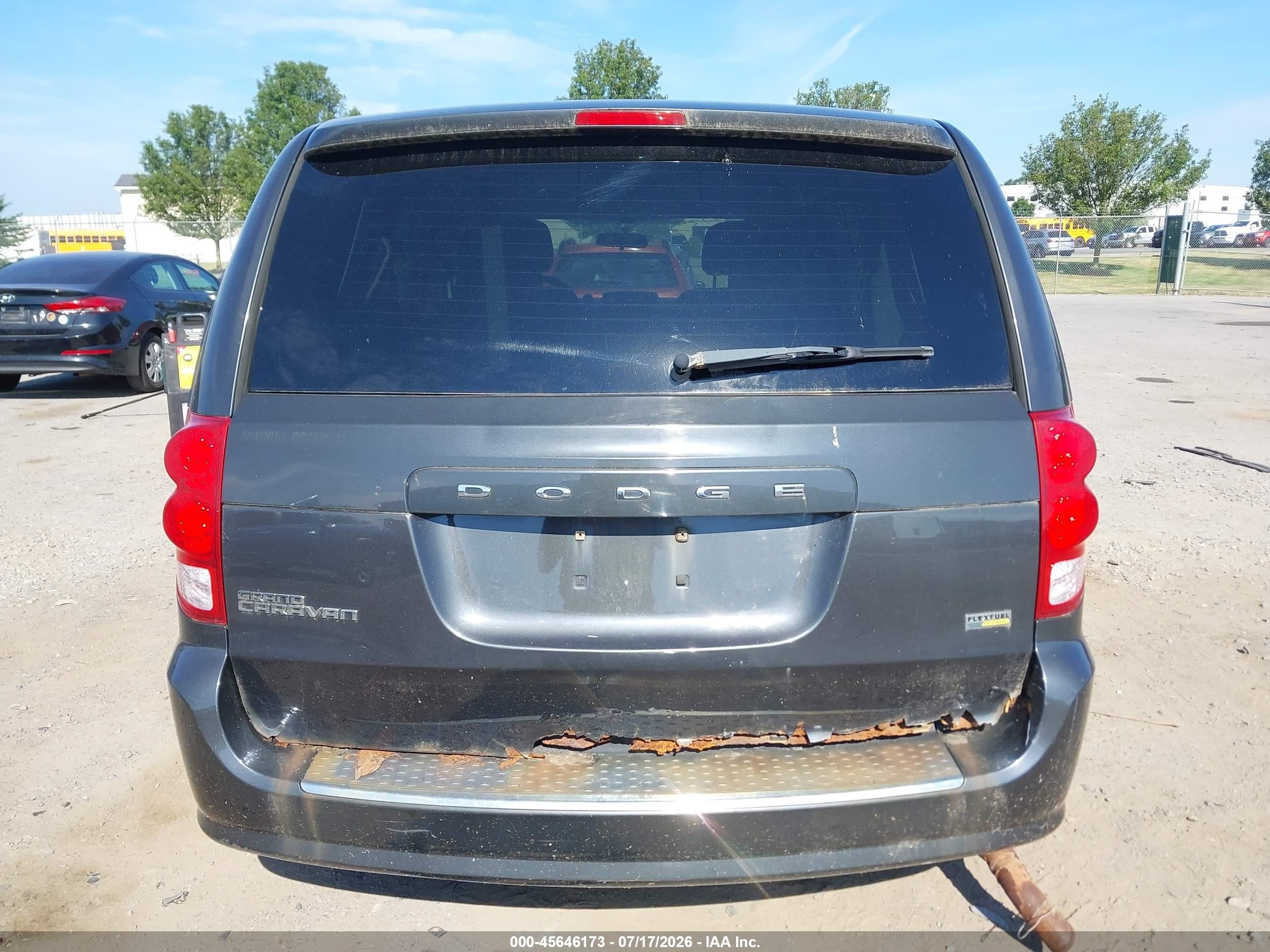 2012 Dodge Grand Caravan Sxt Gray vin: 2C4RDGCG1CR121949