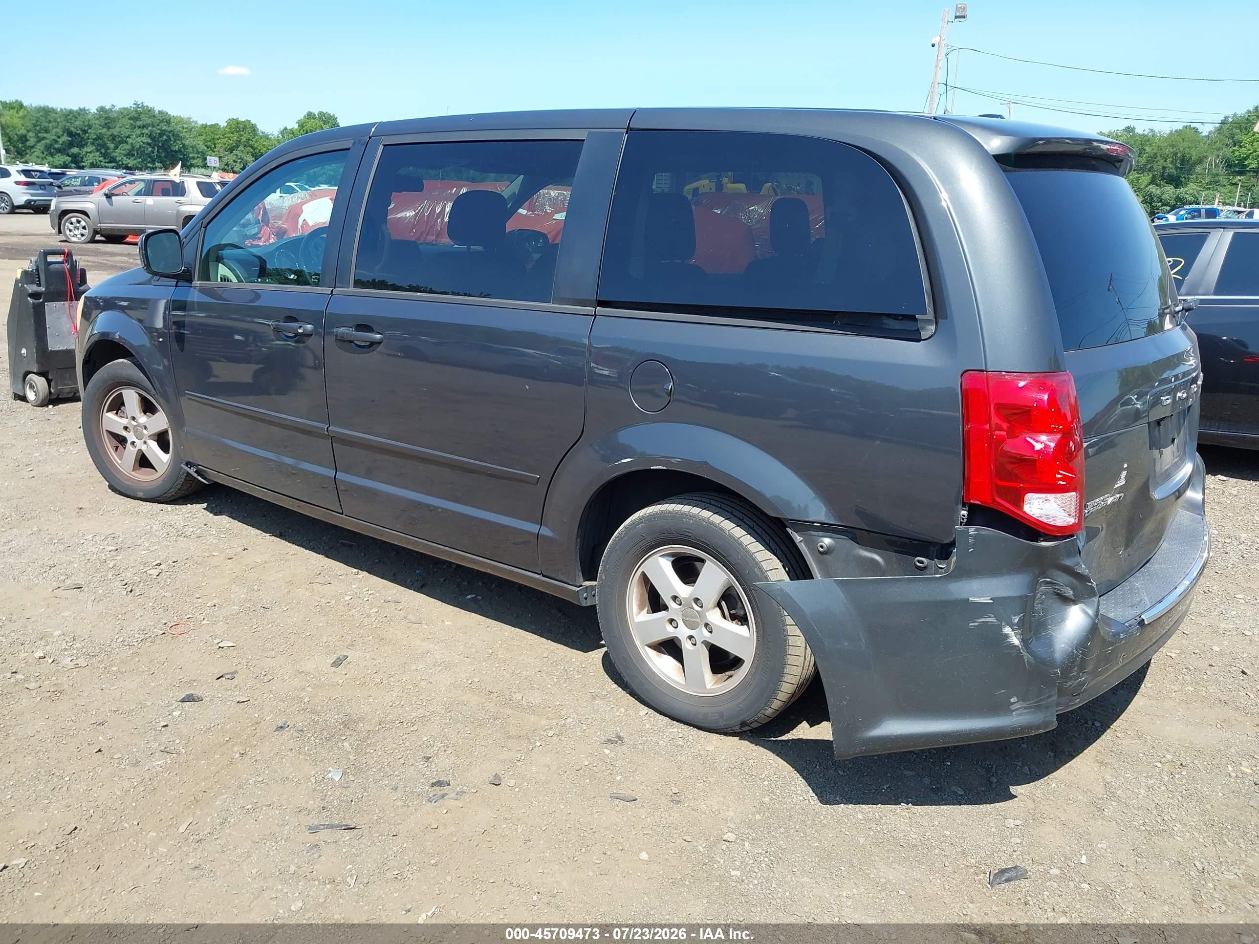 2012 Dodge Grand Caravan Sxt Gray vin: 2C4RDGCG1CR123166