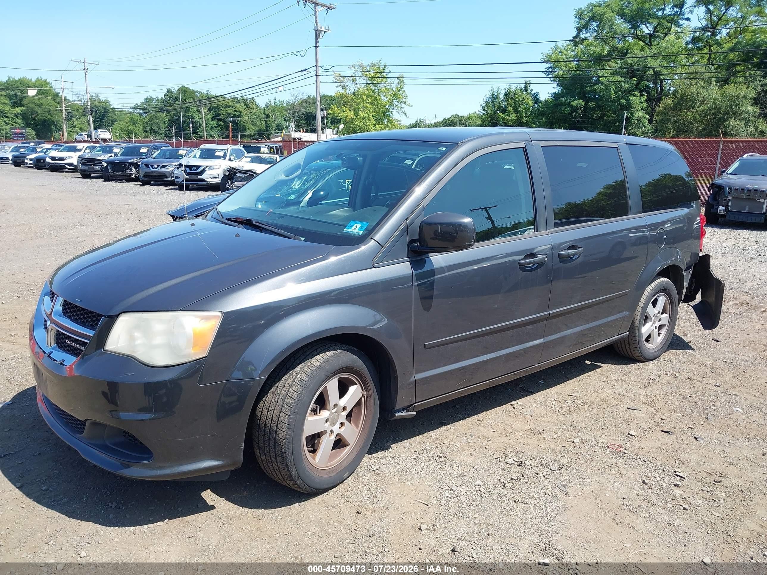 2012 Dodge Grand Caravan Sxt Gray vin: 2C4RDGCG1CR123166