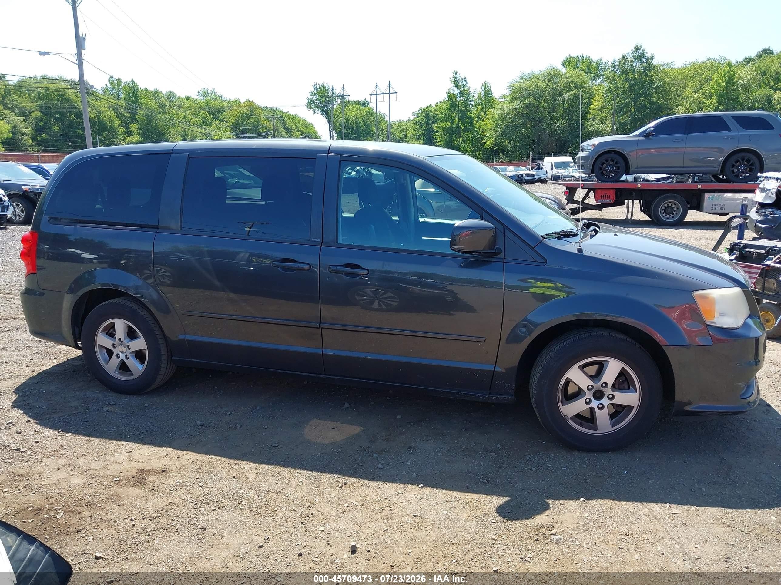 2012 Dodge Grand Caravan Sxt Gray vin: 2C4RDGCG1CR123166