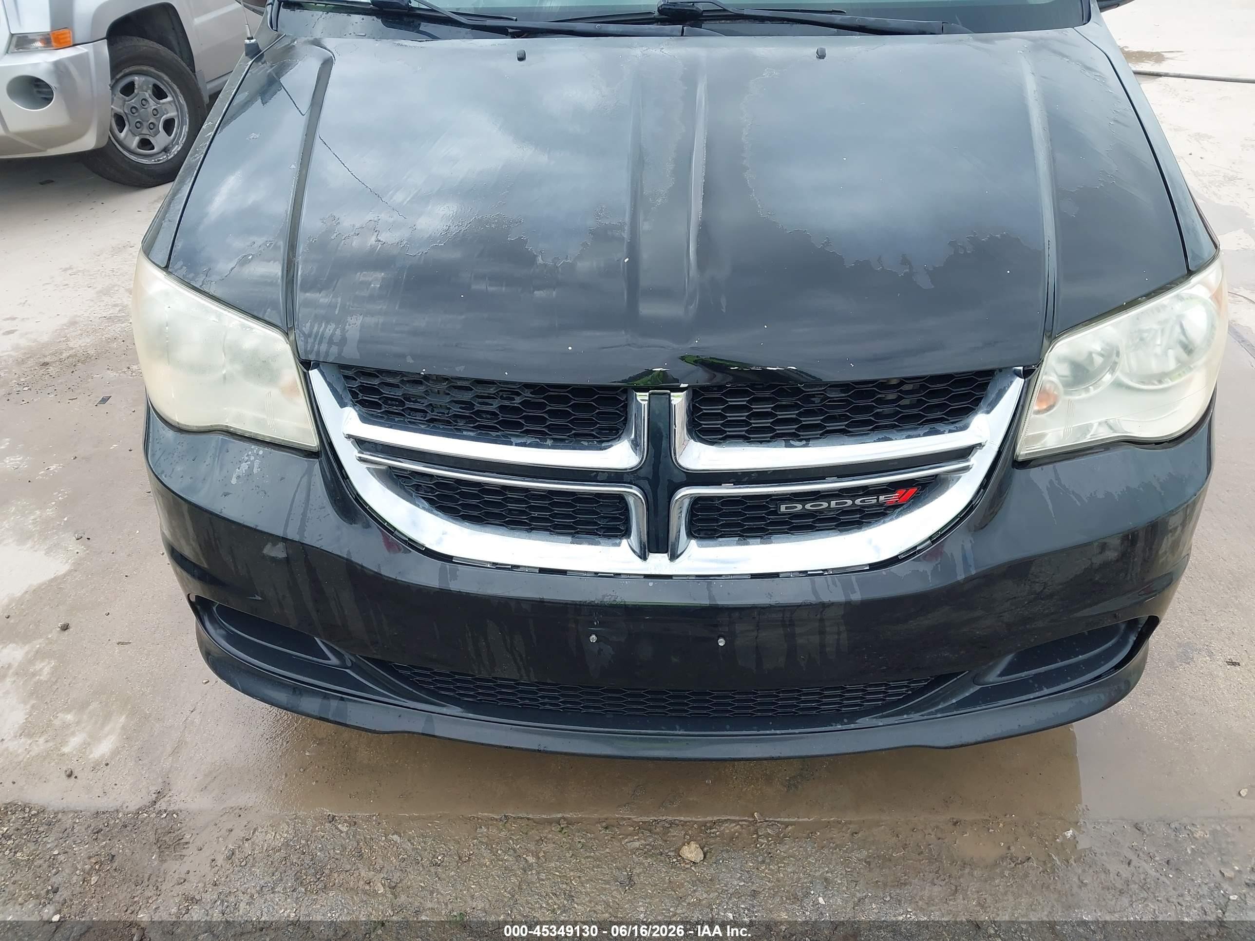 2012 Dodge Grand Caravan Sxt Черный vin: 2C4RDGCG1CR214261