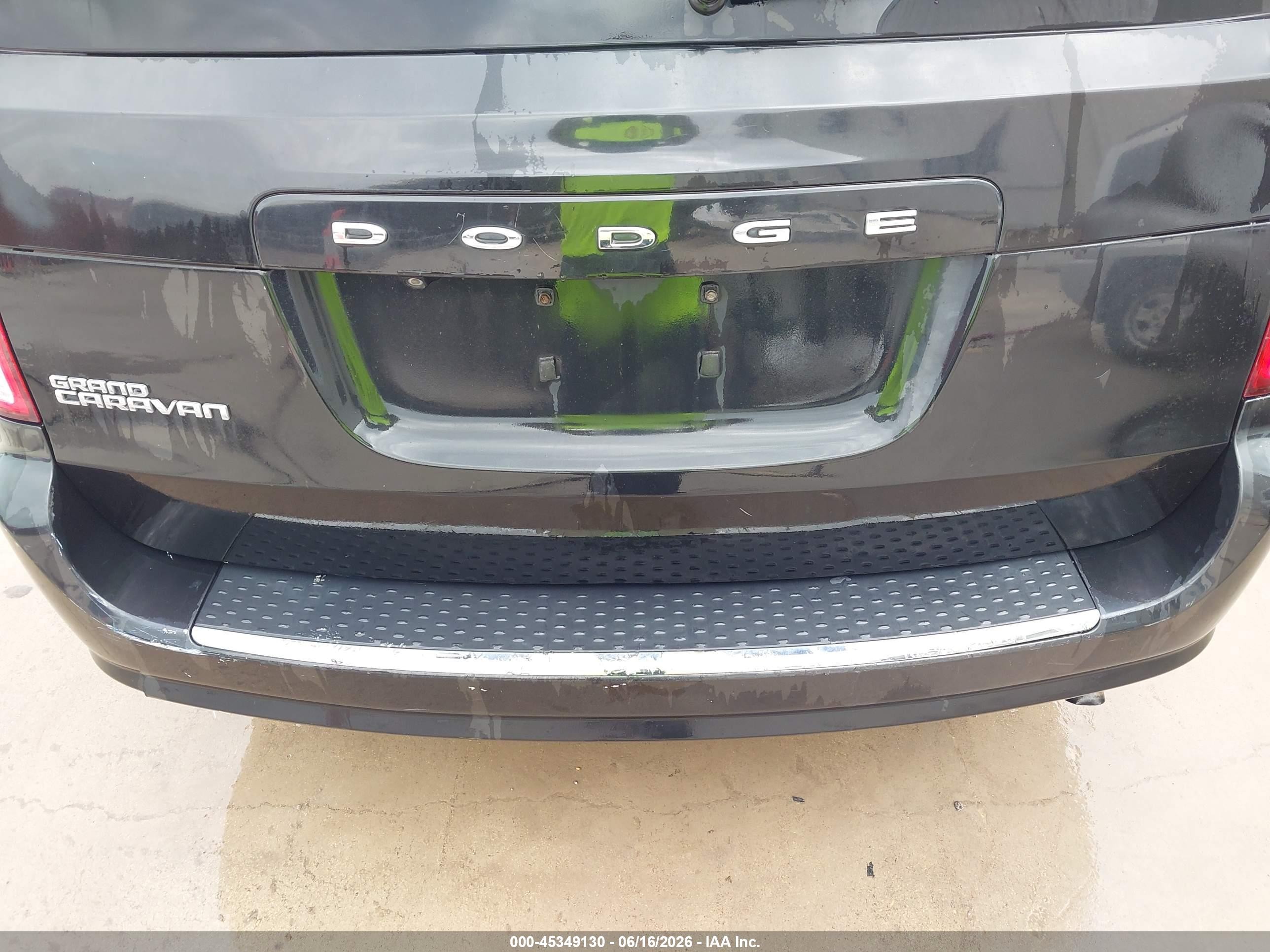 2012 Dodge Grand Caravan Sxt Черный vin: 2C4RDGCG1CR214261