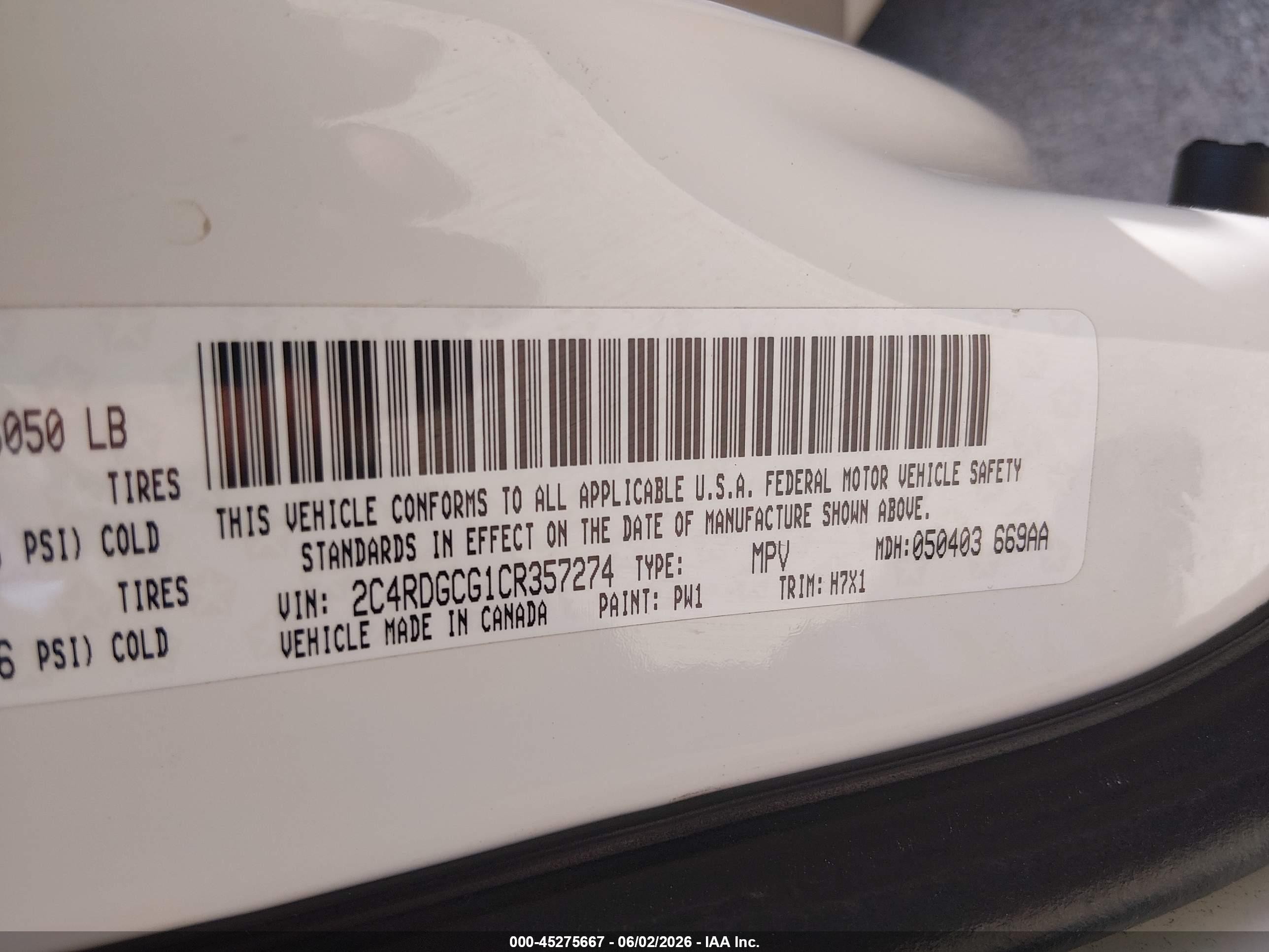 2012 Dodge Grand Caravan Sxt Белый vin: 2C4RDGCG1CR357274