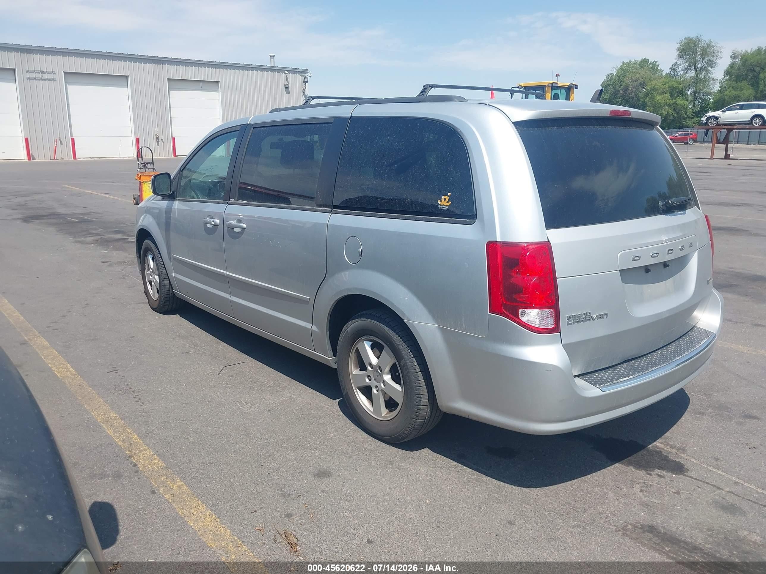 2012 Dodge Grand Caravan Sxt Silver vin: 2C4RDGCG1CR379078