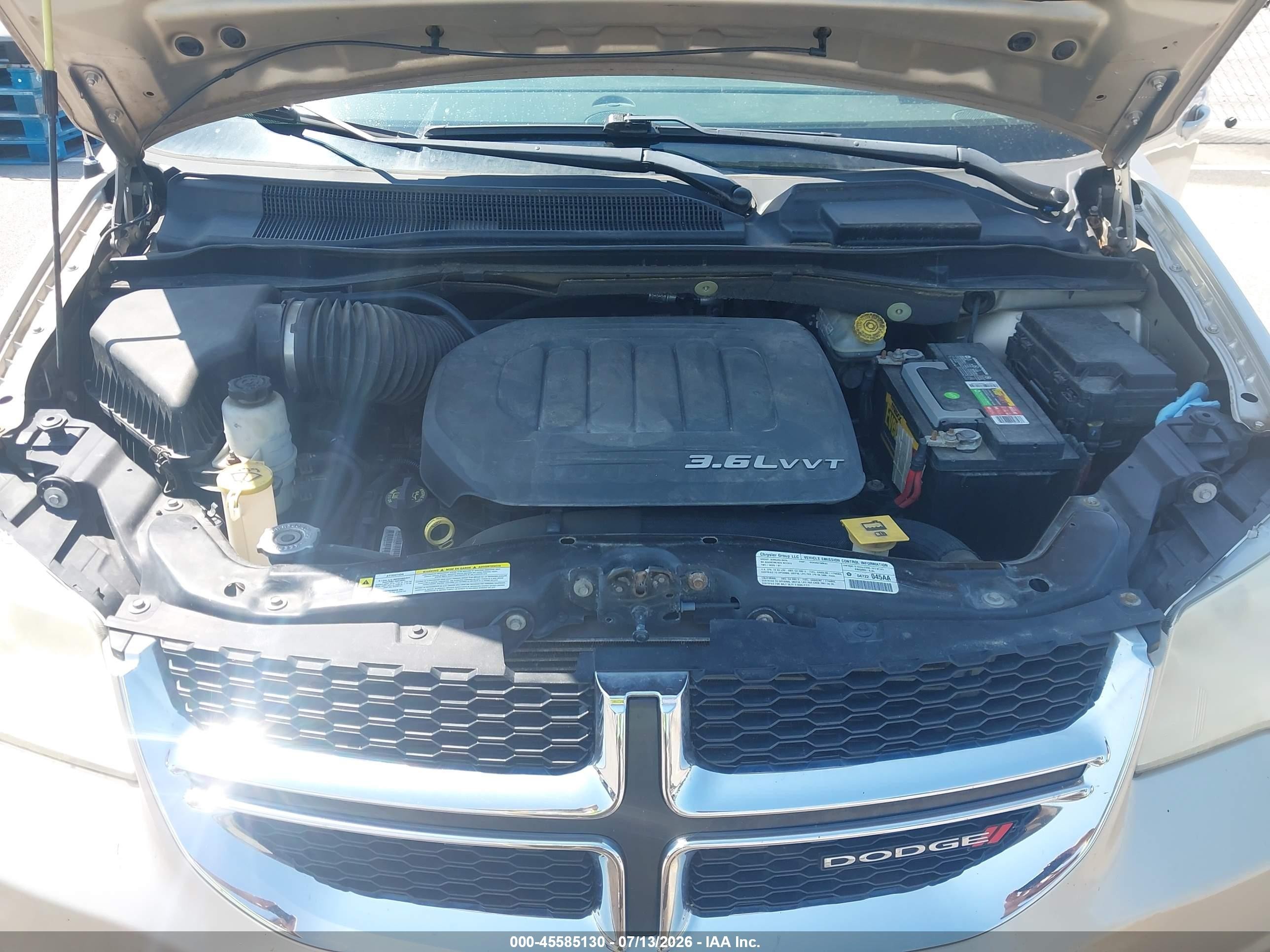 2013 Dodge Grand Caravan Sxt Tan vin: 2C4RDGCG1DR554060