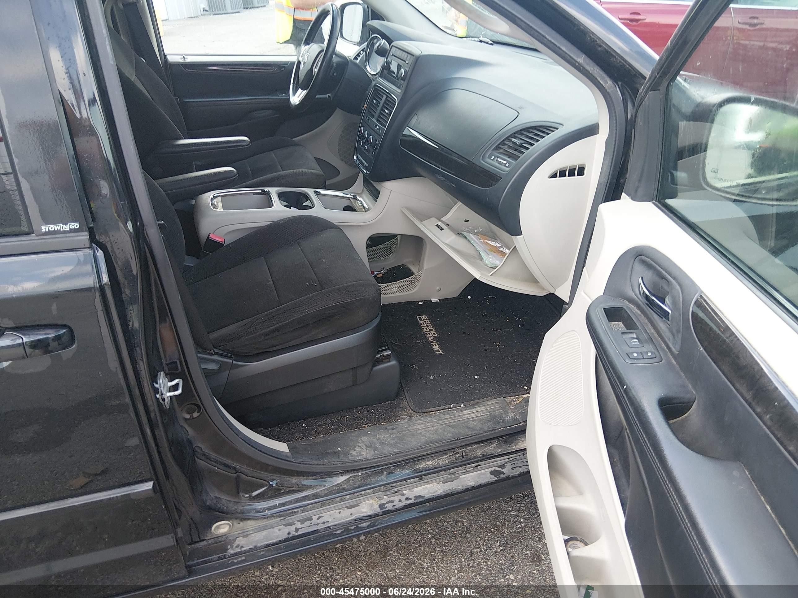 2013 Dodge Grand Caravan Sxt Black vin: 2C4RDGCG1DR655969
