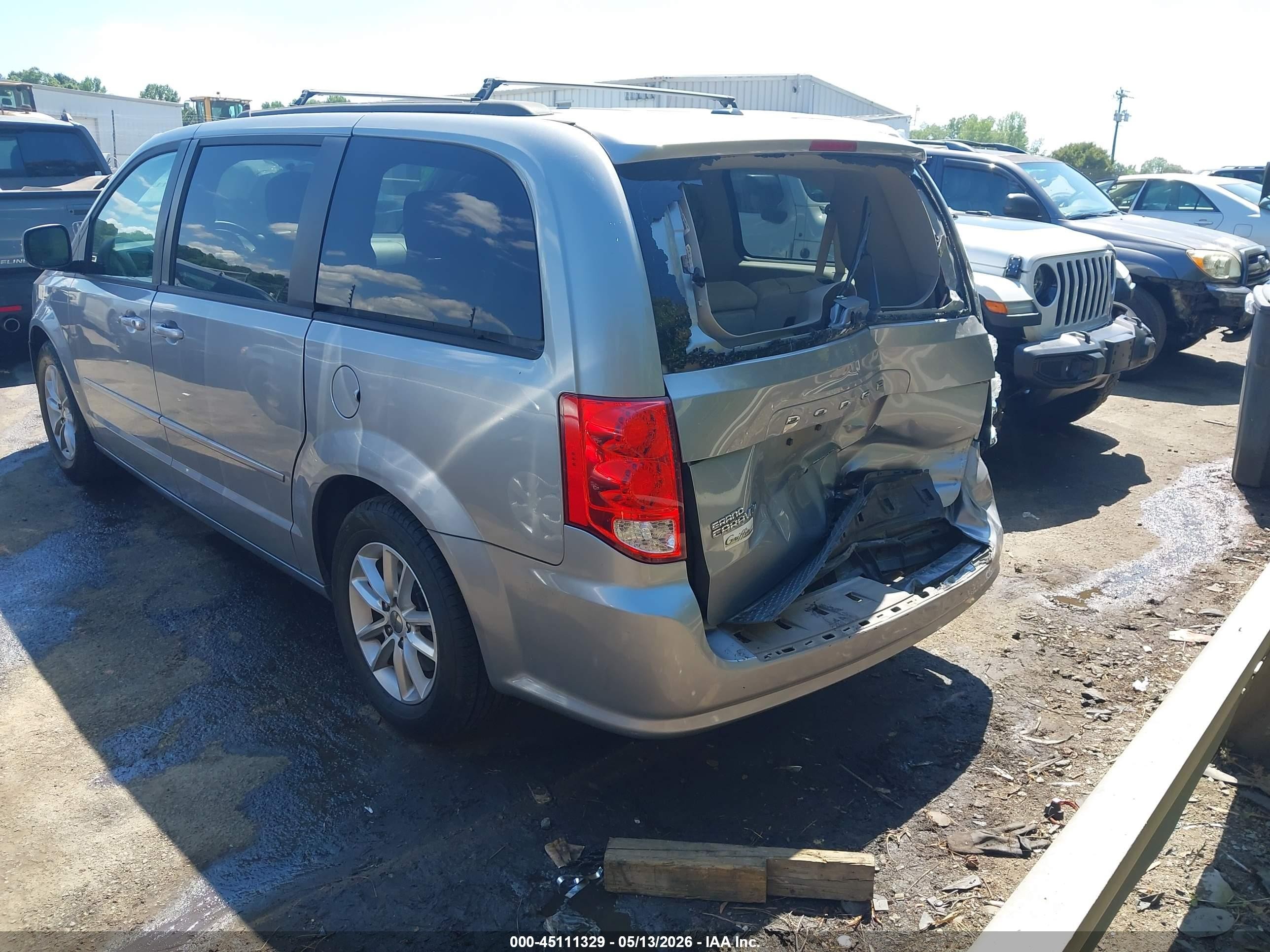 2013 Dodge Grand Caravan Sxt Silver vin: 2C4RDGCG1DR676112