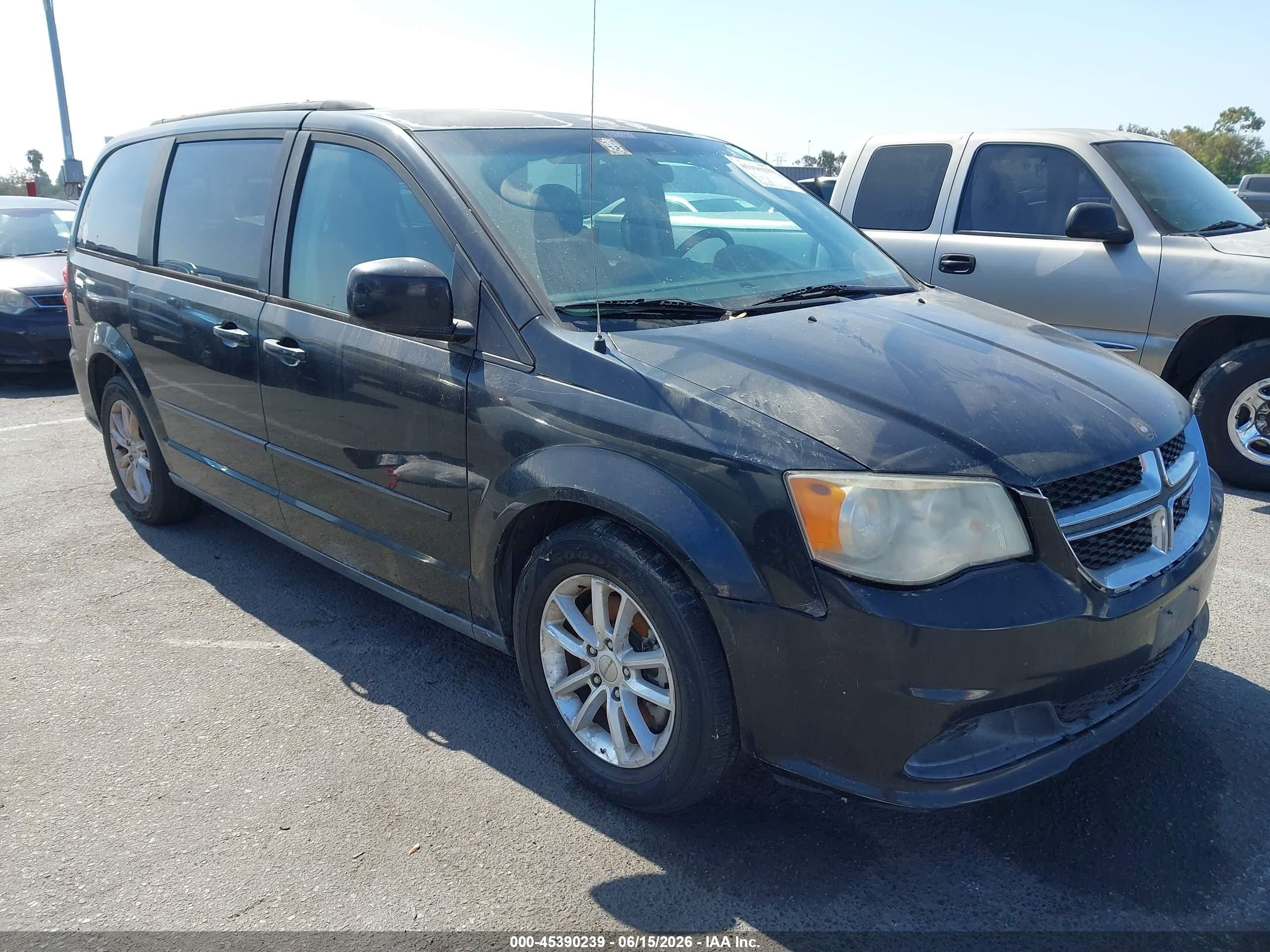 2013 Dodge Grand Caravan Sxt Black vin: 2C4RDGCG1DR685943