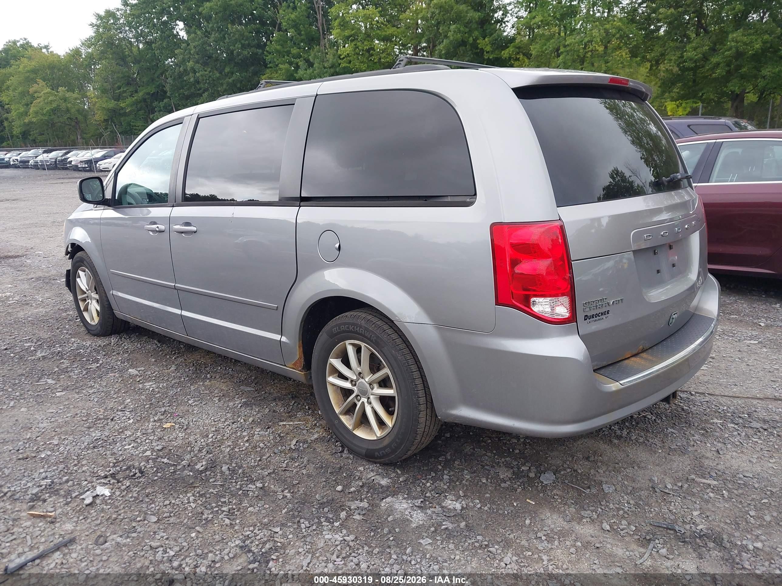 2013 Dodge Grand Caravan Sxt Silver vin: 2C4RDGCG1DR695906