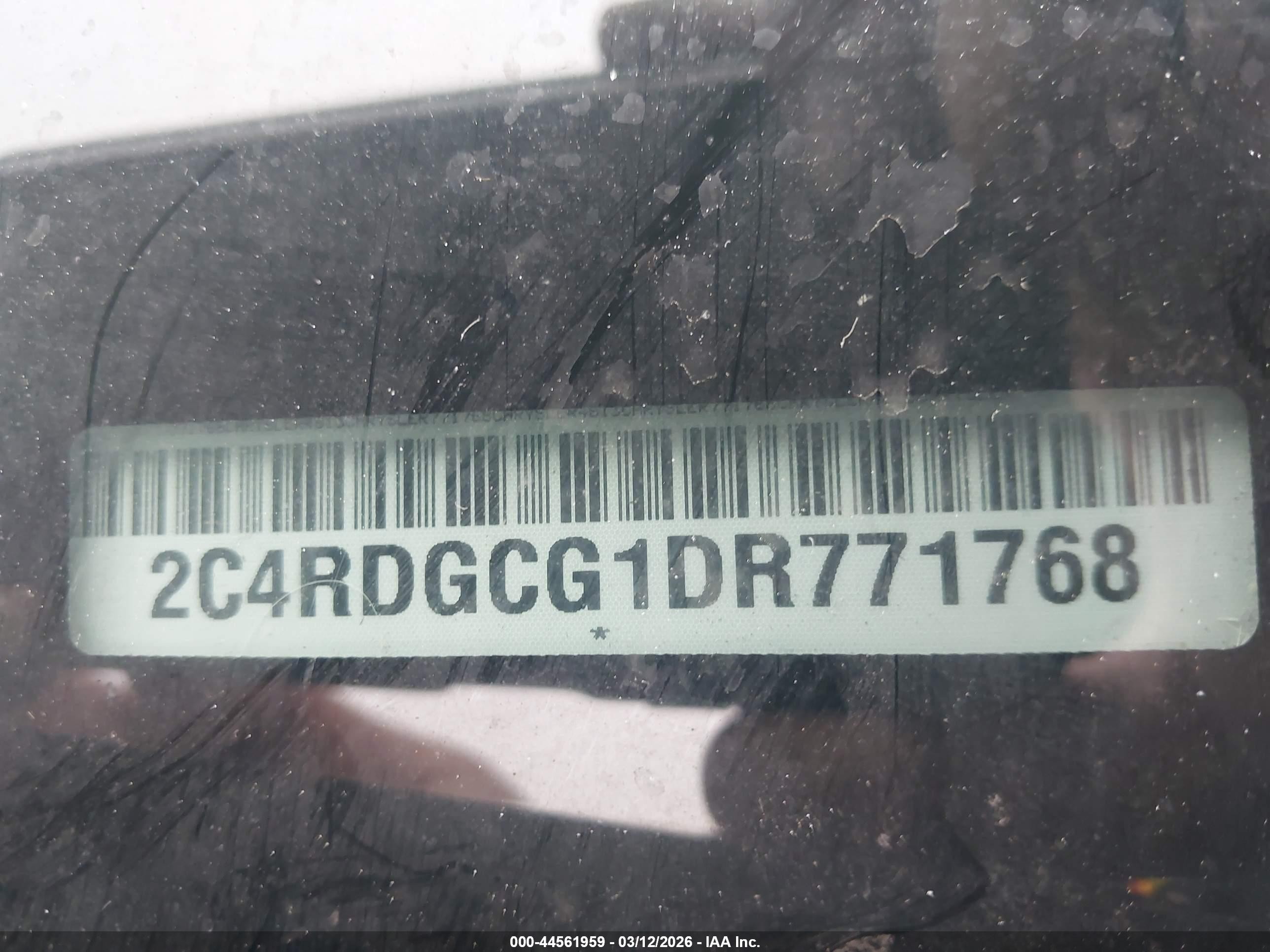 2013 Dodge Grand Caravan Sxt Black vin: 2C4RDGCG1DR771768
