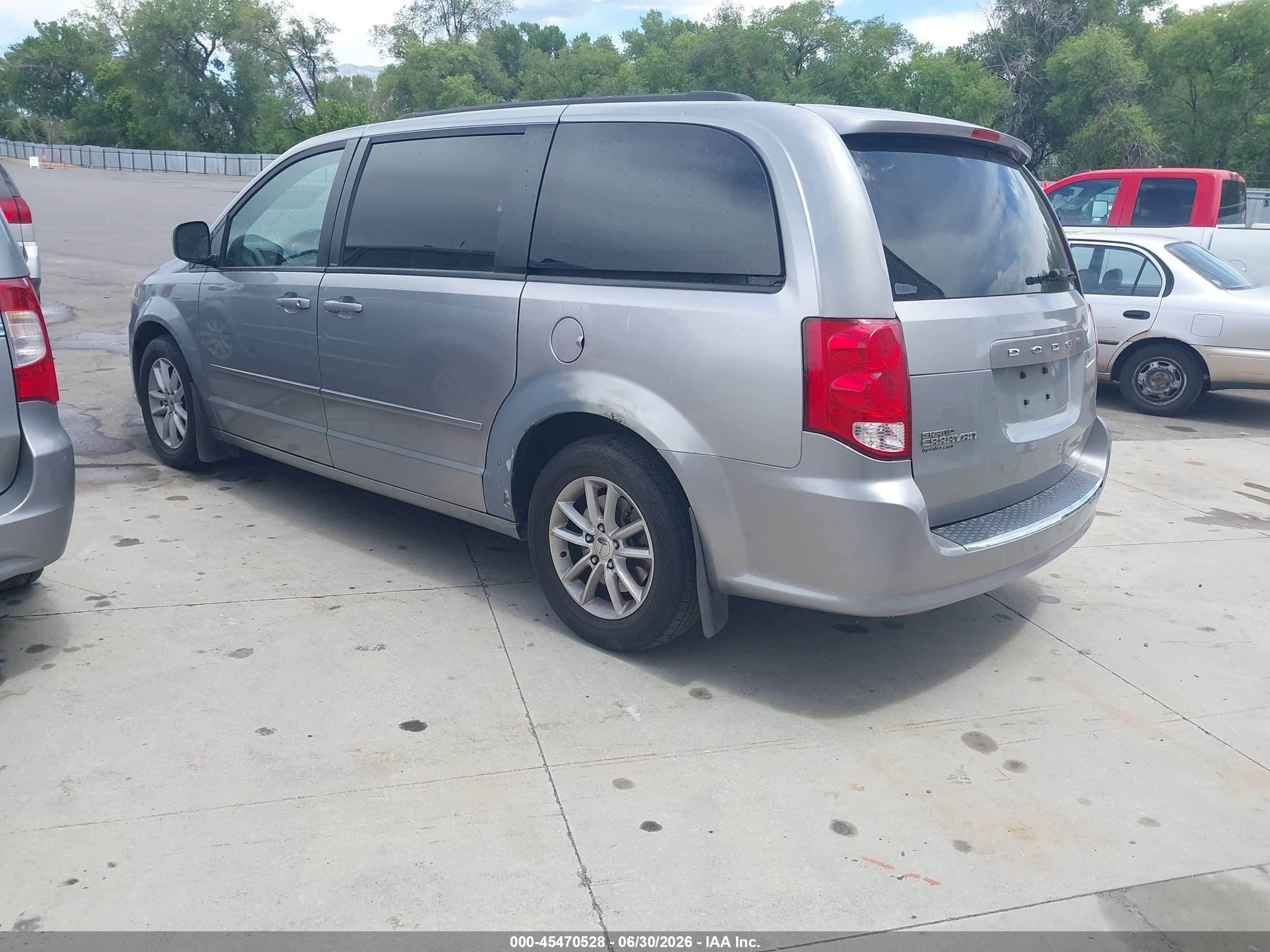 2013 Dodge Grand Caravan Sxt Silver vin: 2C4RDGCG1DR804493