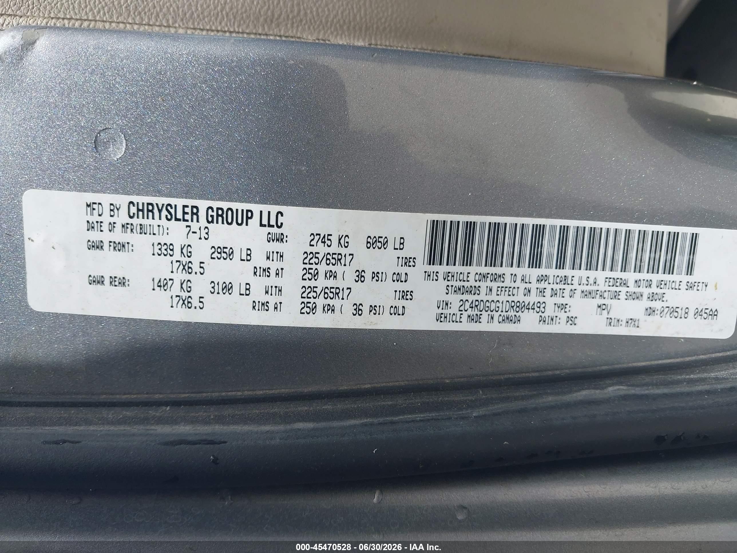 2013 Dodge Grand Caravan Sxt Silver vin: 2C4RDGCG1DR804493