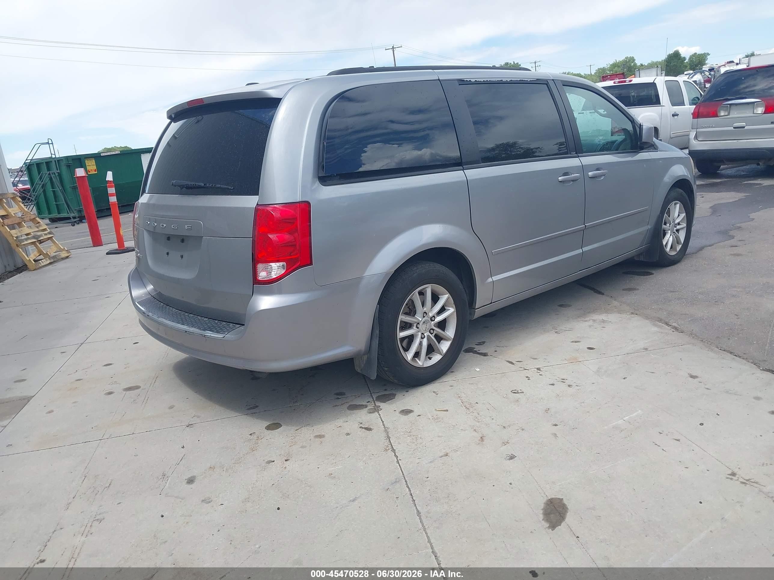 2013 Dodge Grand Caravan Sxt Silver vin: 2C4RDGCG1DR804493