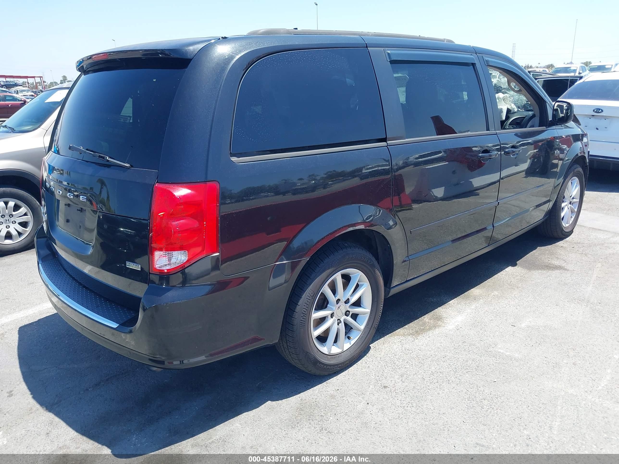 2013 Dodge Grand Caravan Sxt Black vin: 2C4RDGCG1DR820371