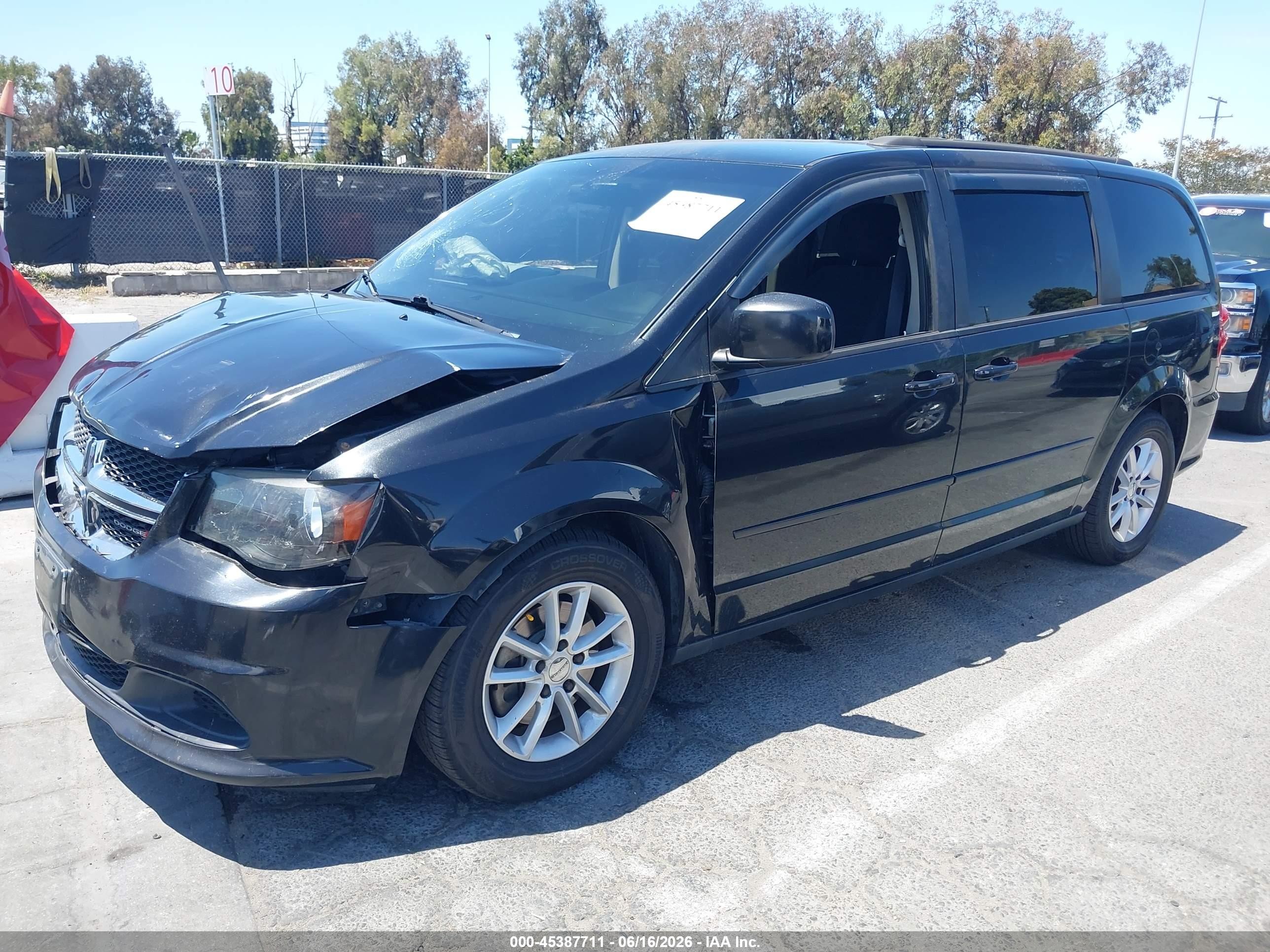 2013 Dodge Grand Caravan Sxt Black vin: 2C4RDGCG1DR820371