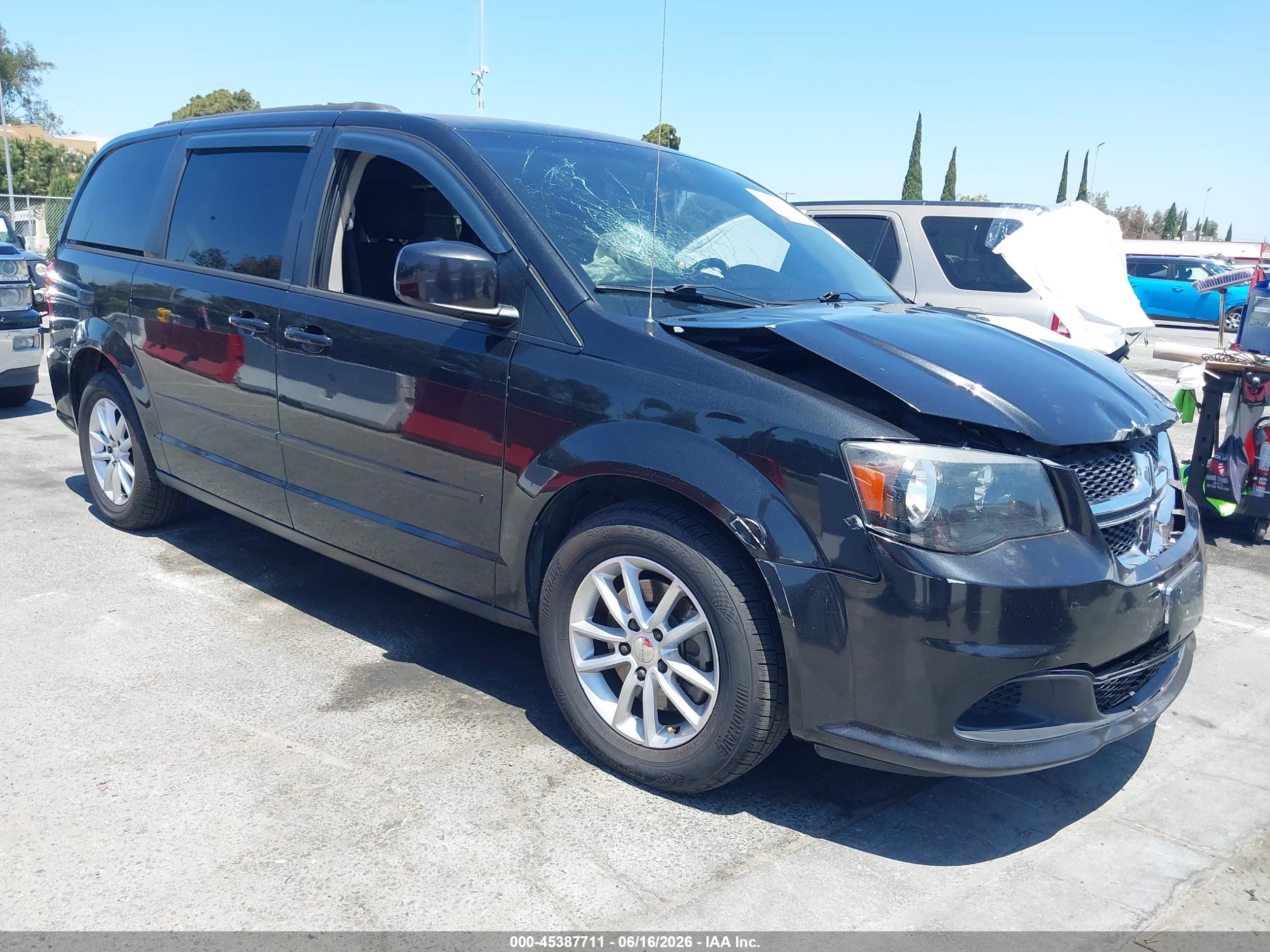 2013 Dodge Grand Caravan Sxt Black vin: 2C4RDGCG1DR820371