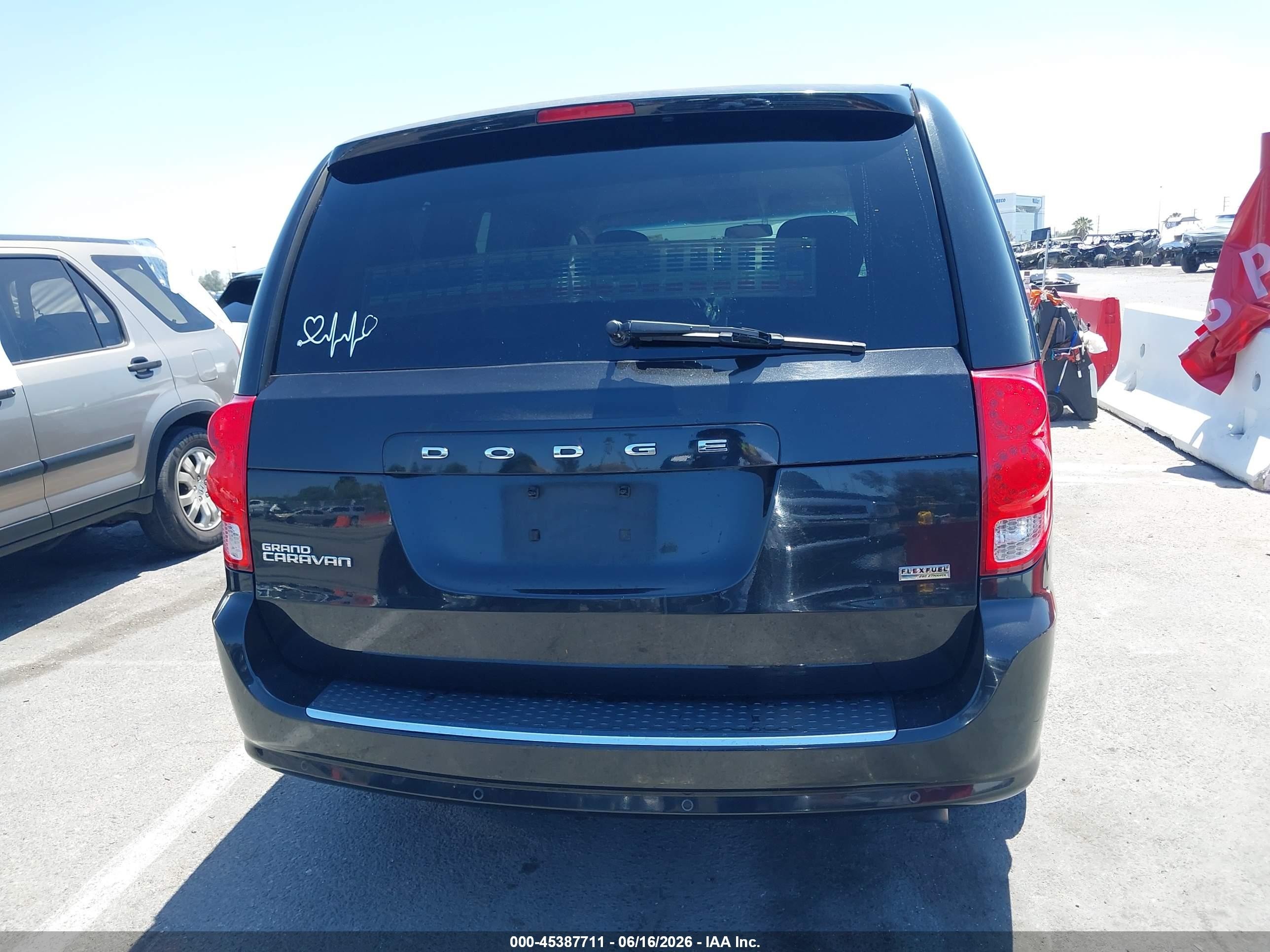 2013 Dodge Grand Caravan Sxt Black vin: 2C4RDGCG1DR820371