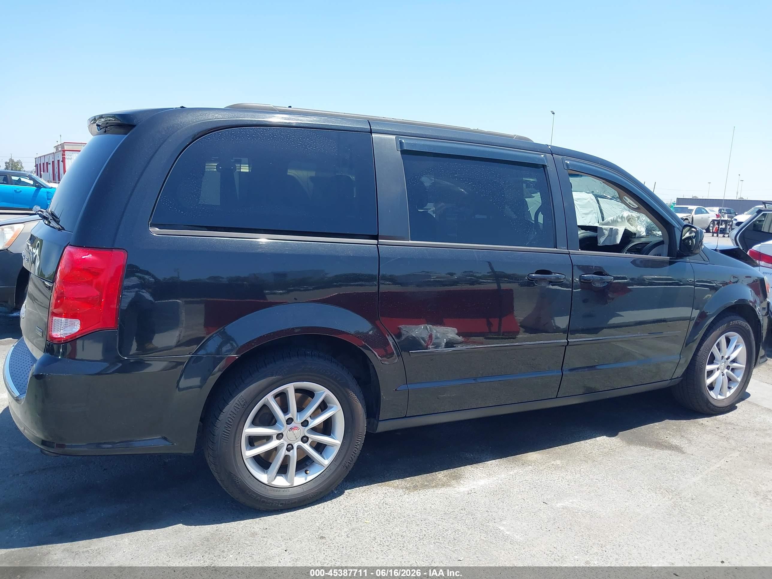 2013 Dodge Grand Caravan Sxt Black vin: 2C4RDGCG1DR820371
