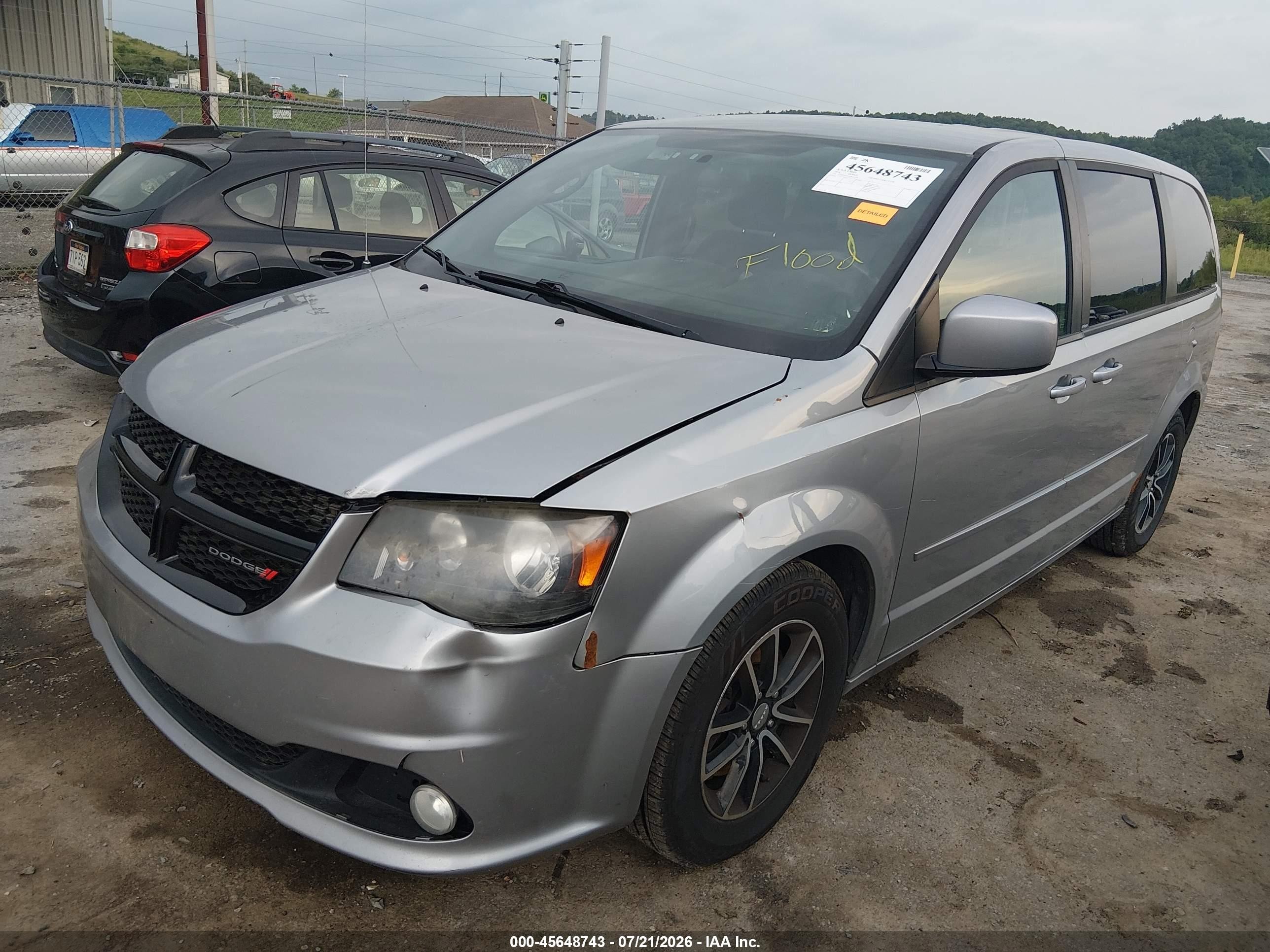 2014 Dodge Grand Caravan Sxt Silver vin: 2C4RDGCG1ER102126