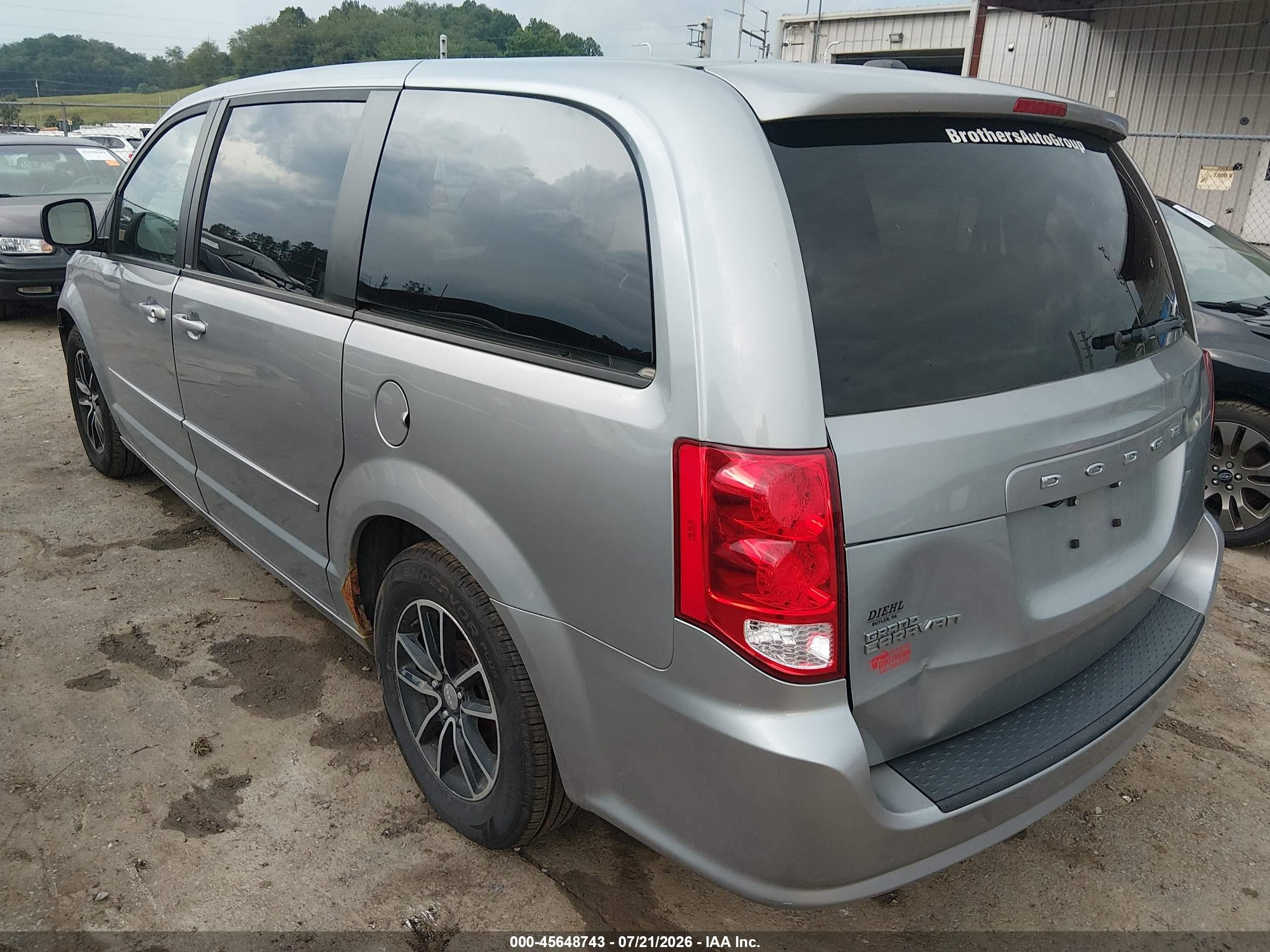2014 Dodge Grand Caravan Sxt Silver vin: 2C4RDGCG1ER102126